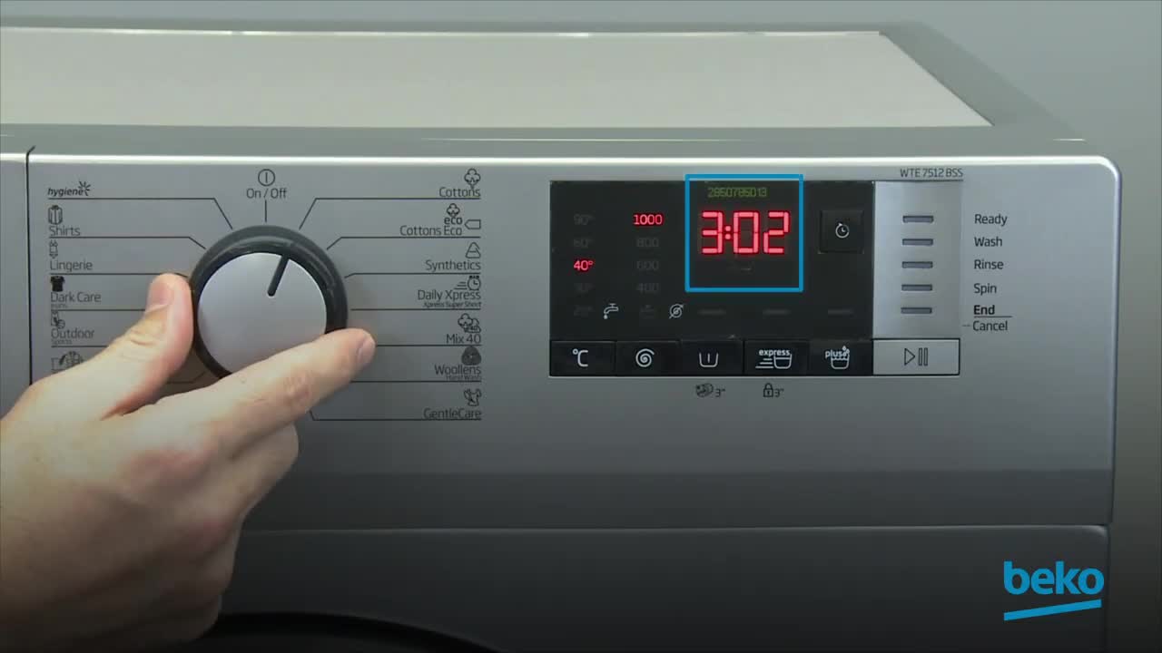 How to start the delay function on my washing machine