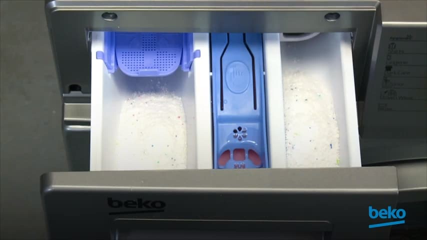 How to store and load detergent with my washing machine