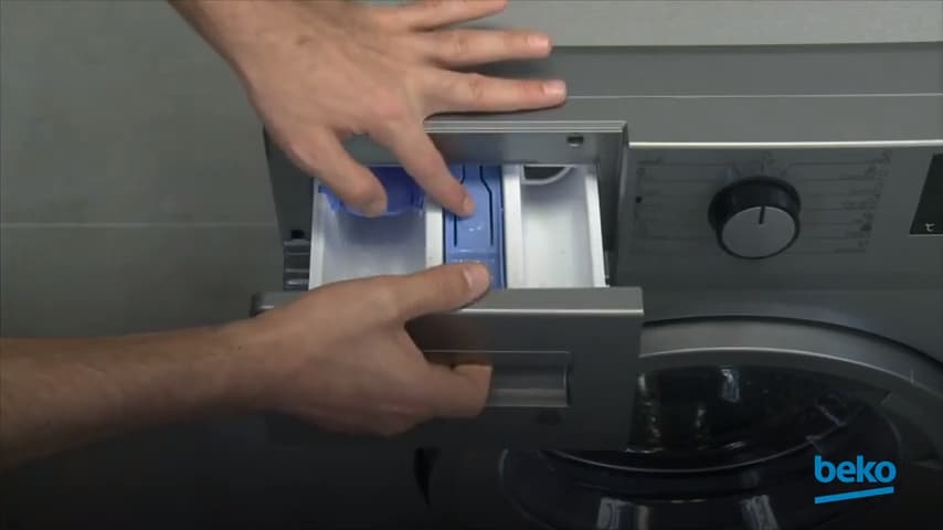 How to clean the detergent drawer on my washing machine