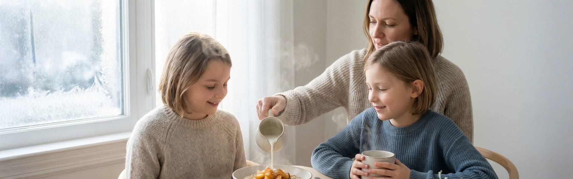  وجبات فطور أفضل، صباحات أكثر نعومة: الشتاء يبدأ في المنزل