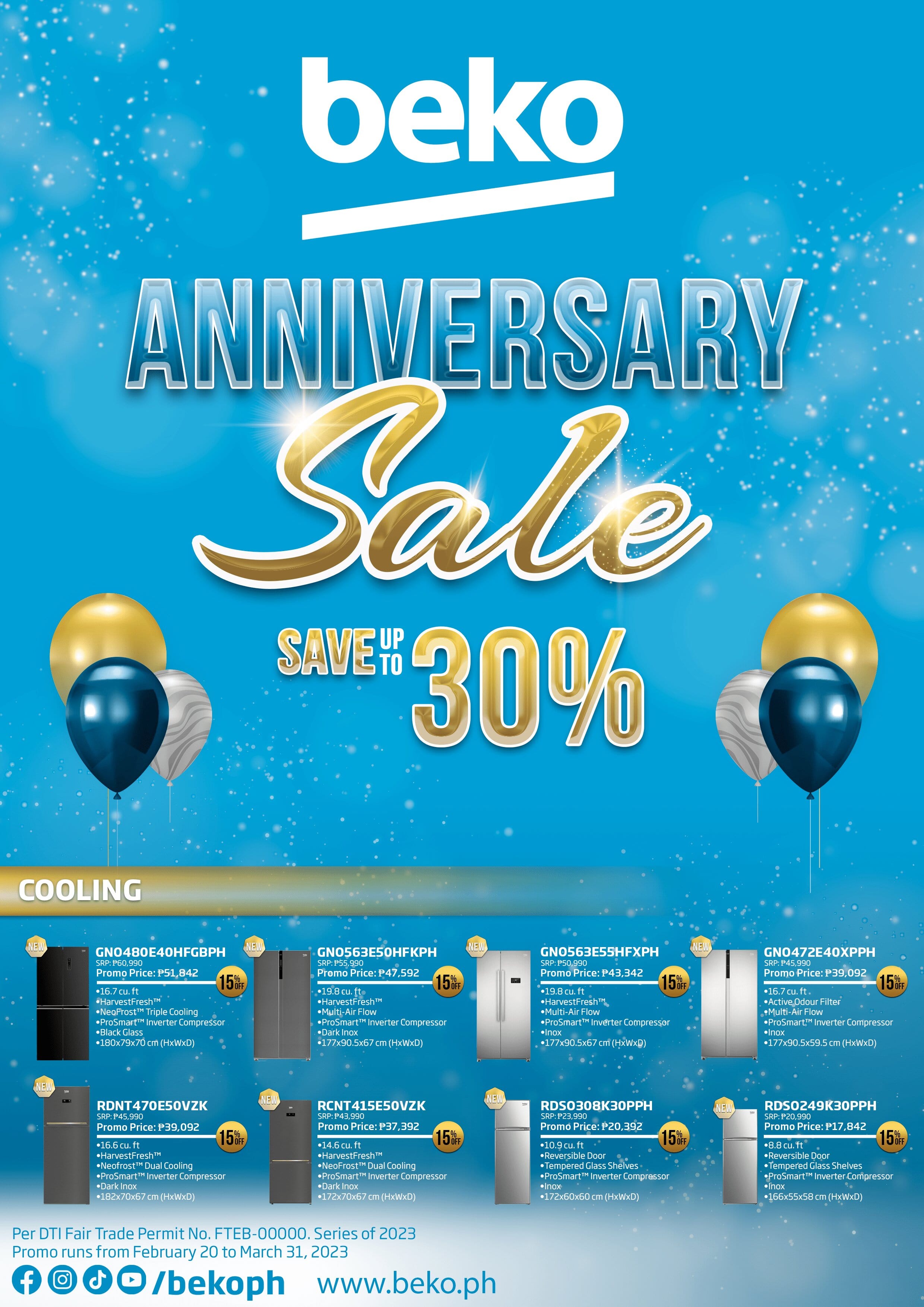 Watch Out As Beko Celebrates Its Anniversary This Month With Exciting Discount Offers