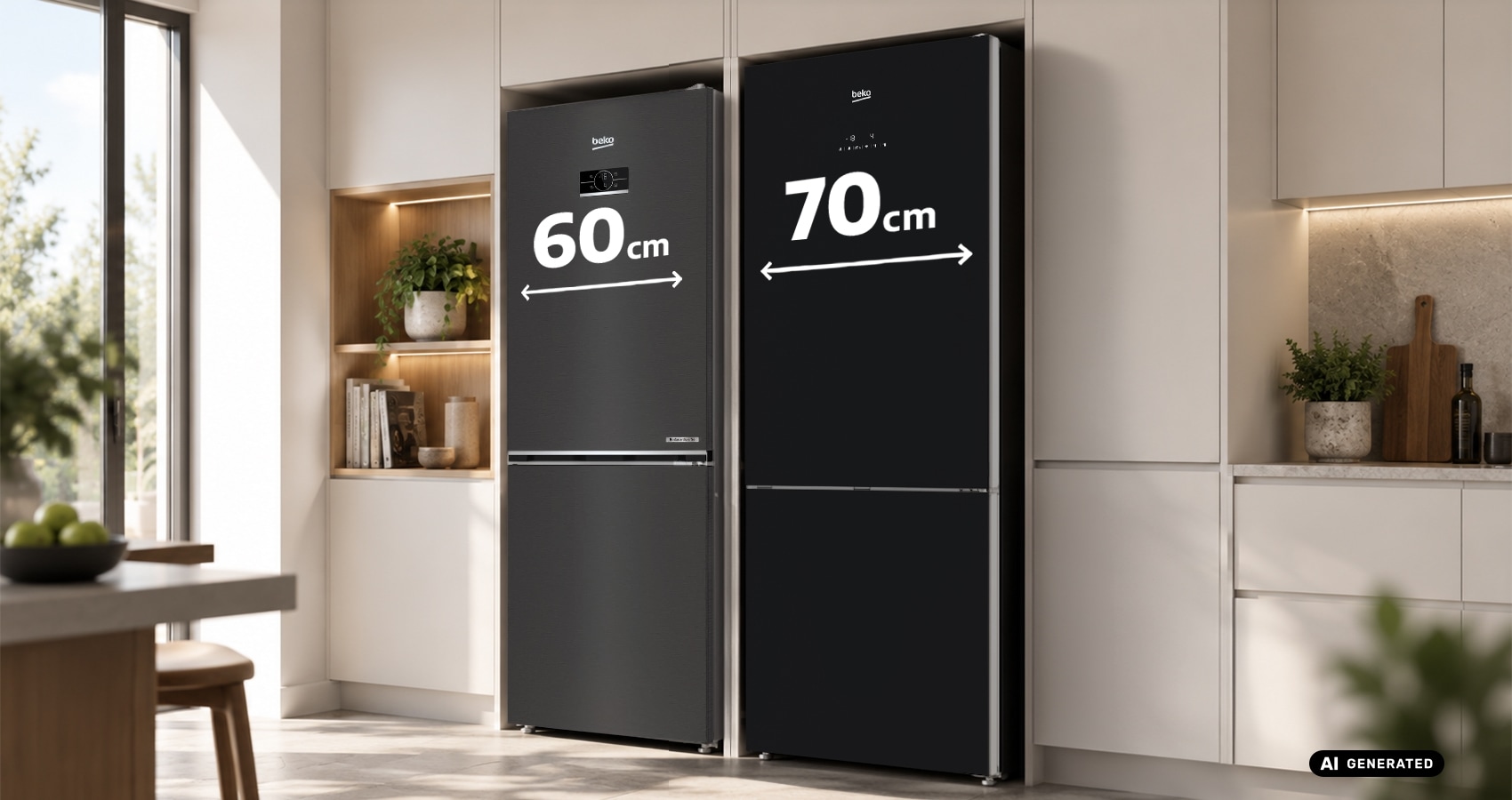 Lodówka 60 cm czy 70 cm – którą szerokość wybrać?