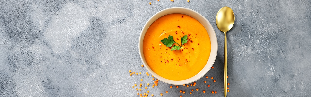 Supa crema de linte – descopera aceasta reteta delicioasa si personalizez-o dupa gustul tau