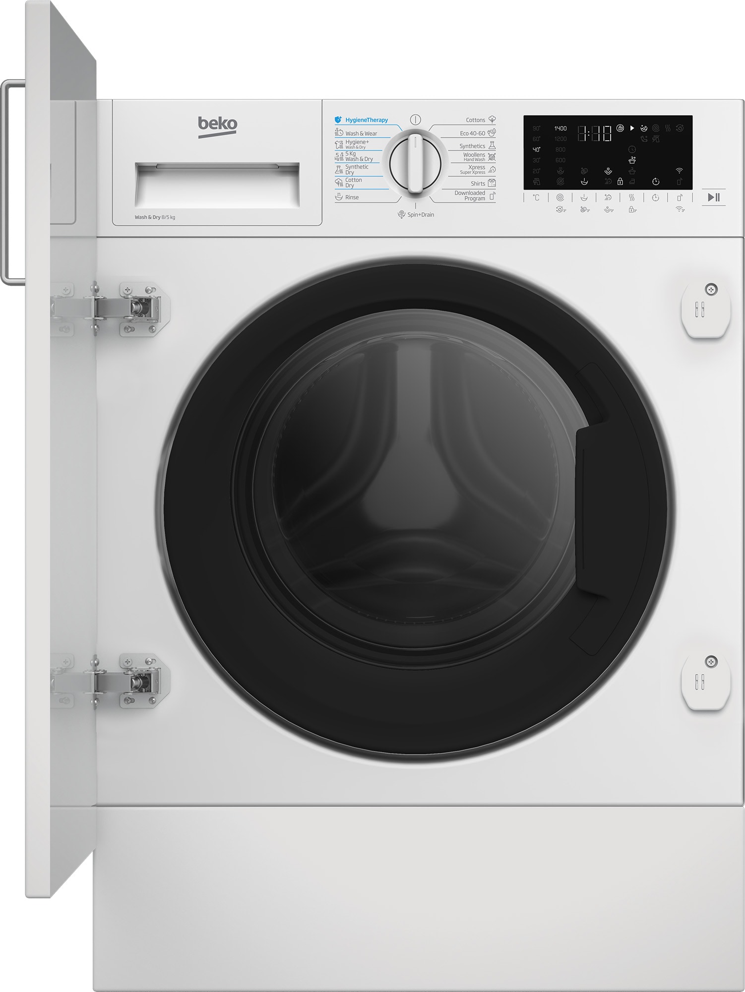 Masina de spalat rufe cu uscator incorporabila Beko BI5DBT68447W