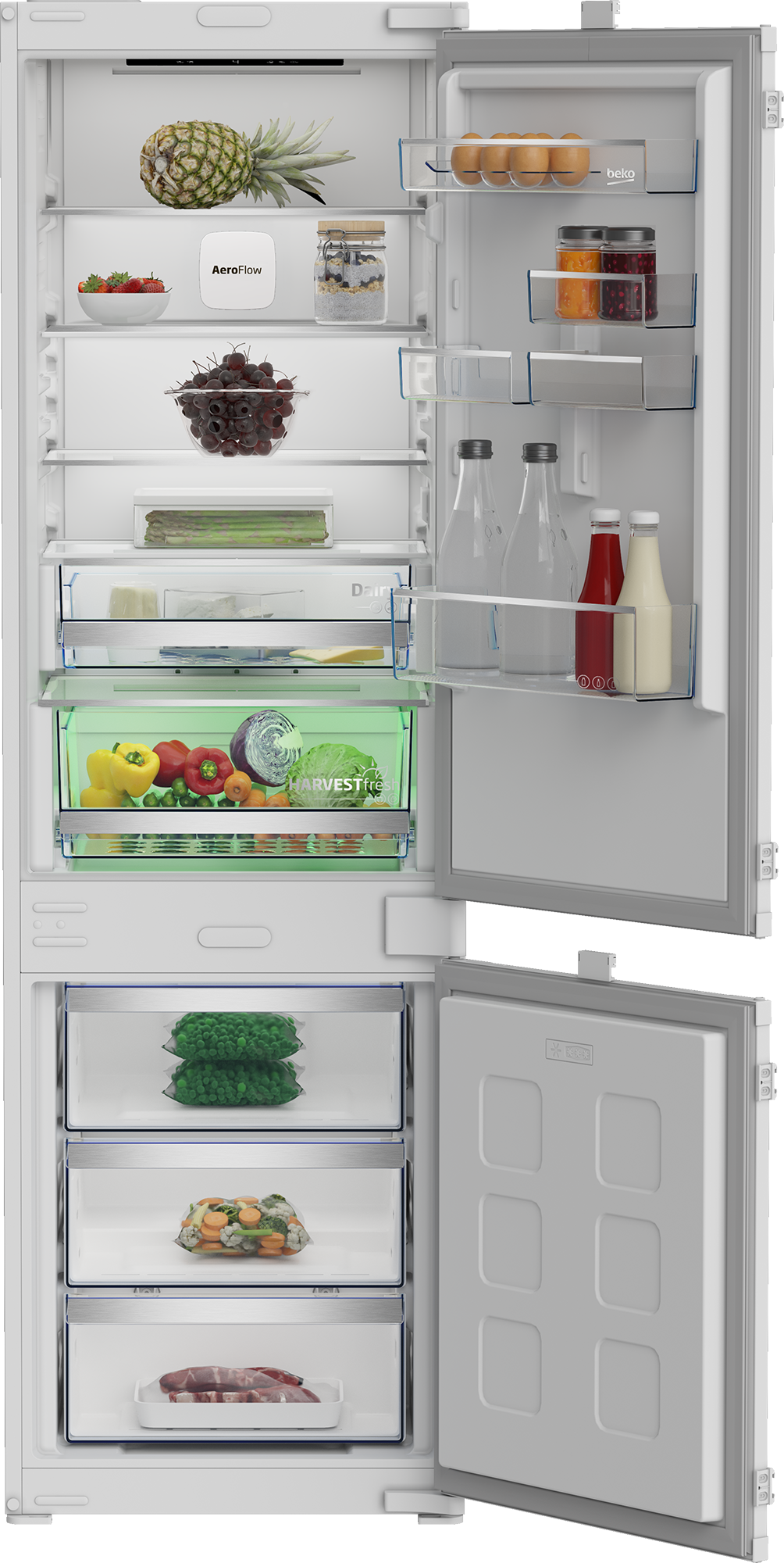 Combina frigorifica incorporabila Beko BCNA306E4SN