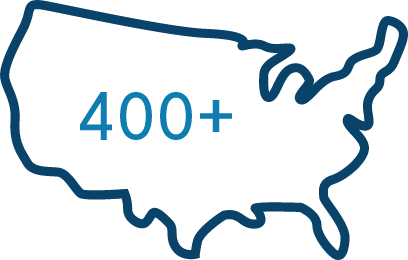 400 US stores badge