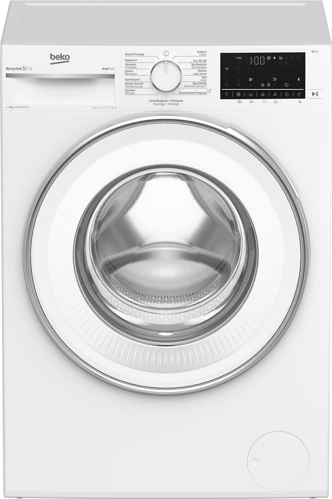 B3WT58410W2 | 8 kg 1400 tpm Vrijstaande Wasmachine | BEKO