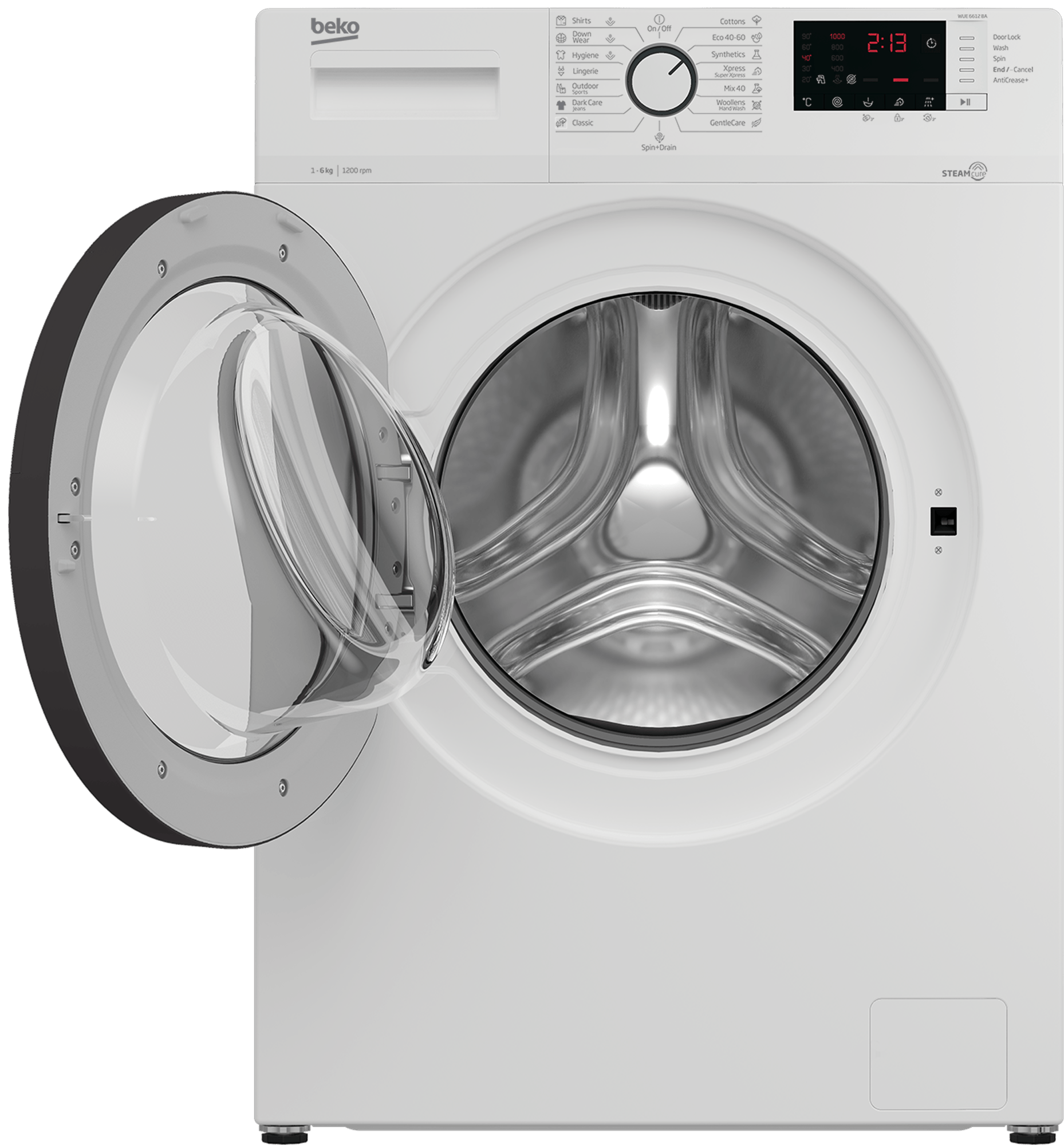 WUE 6612 BA Freestanding Washing Machine (6 kg, 1200 rpm) BEKO