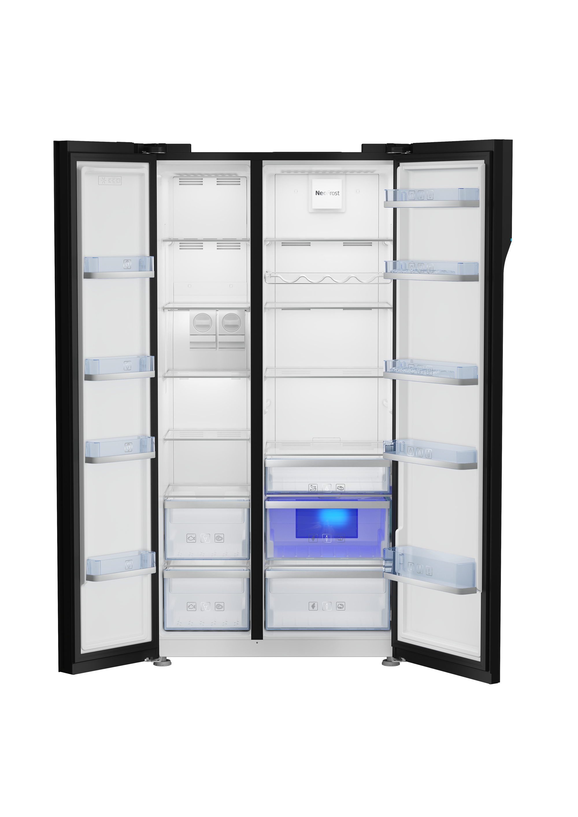 Fridge Freezer (Side by Side, 91 cm) GN163130ZGB BEKO