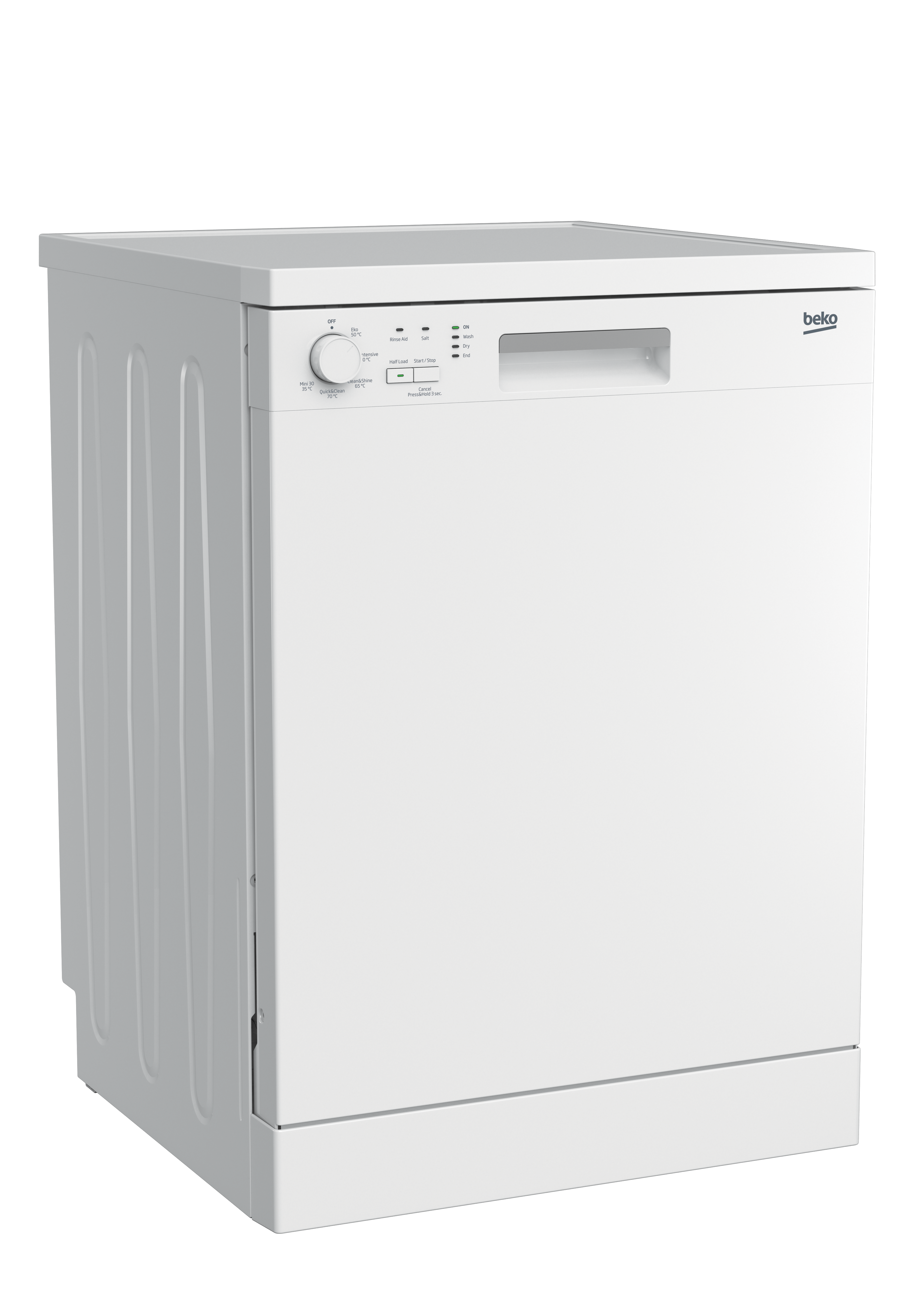 Freestanding Dishwasher (12 place settings, Fullsize) DFN05X10W BEKO