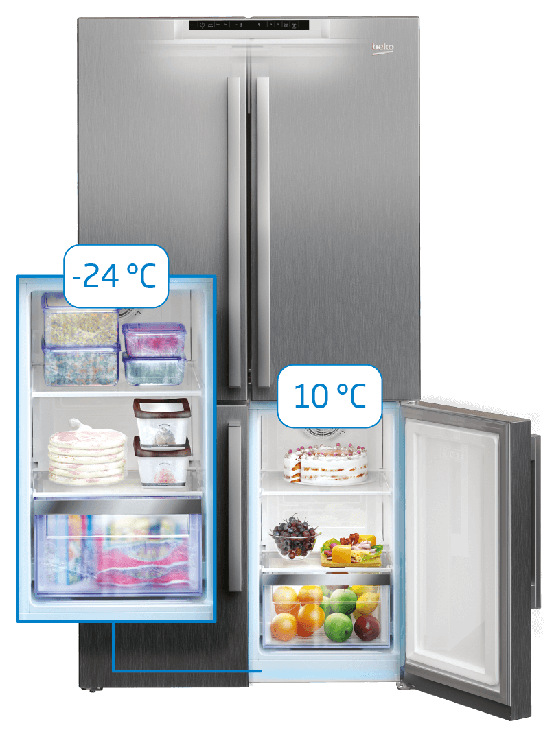 商品画像：BEKO CNA 400 EC0 ZX FRIZIDER 3