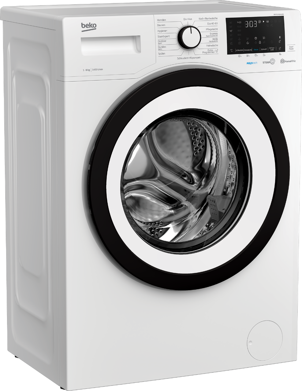 Freistehende Waschmaschine (8 kg, 1400 U-Min) | WMY81465AQR1 | BEKO