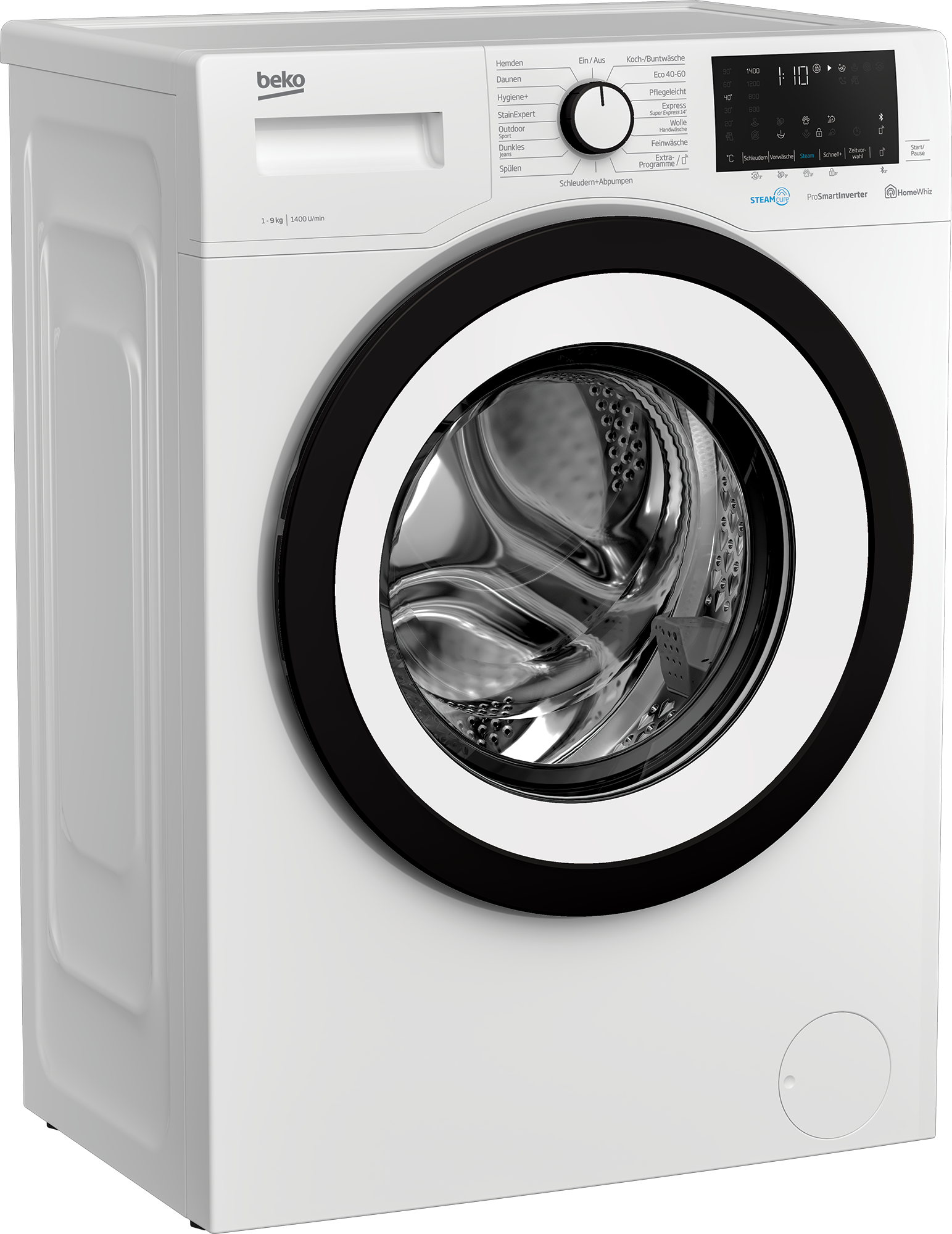 Freistehende Waschmaschine (9 kg, 1400 U-Min) | WMO91465STR1 | BEKO