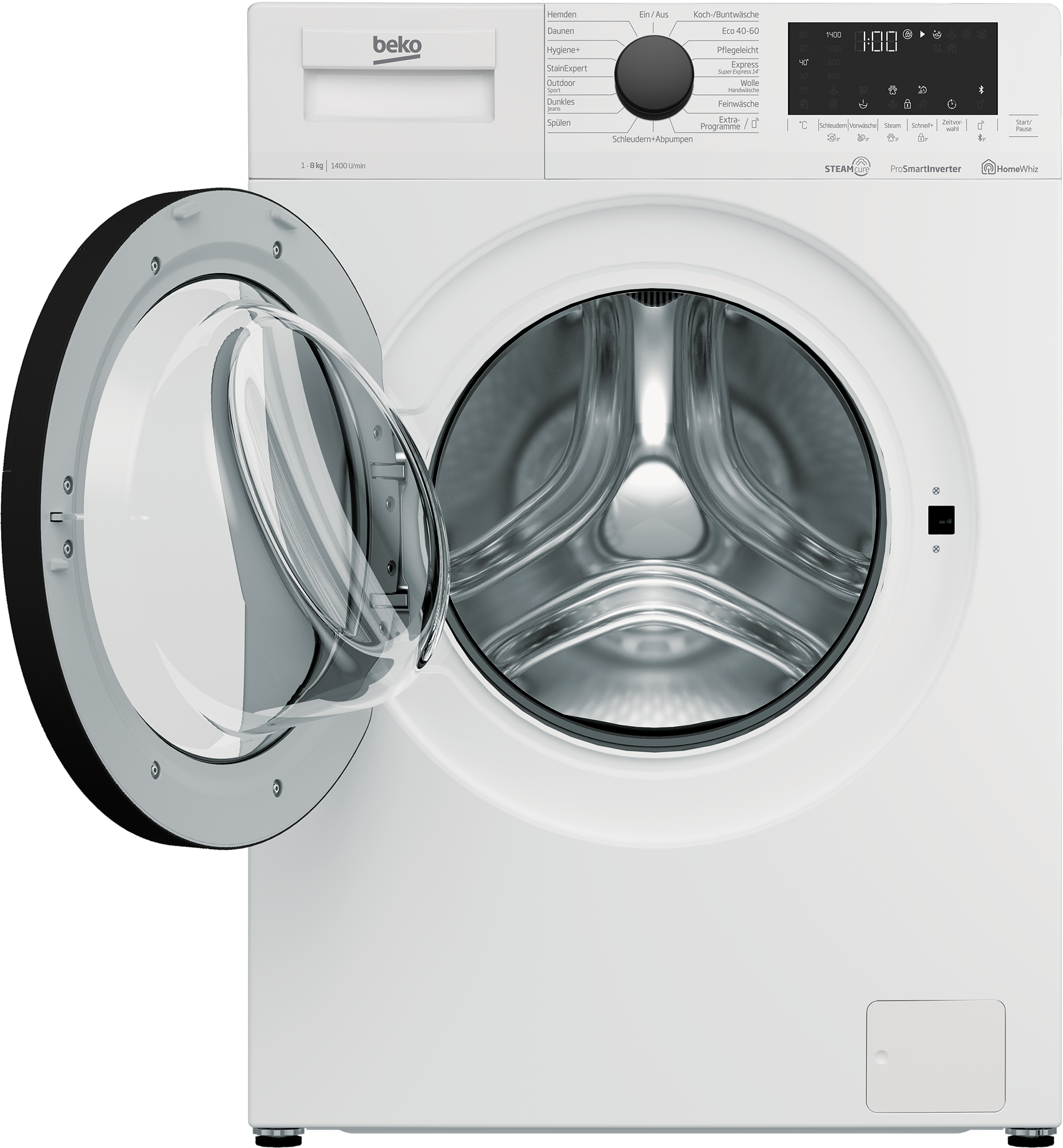 Freistehende Waschmaschine (8 kg, 1400 U-Min) | WMO81465STR1 | BEKO