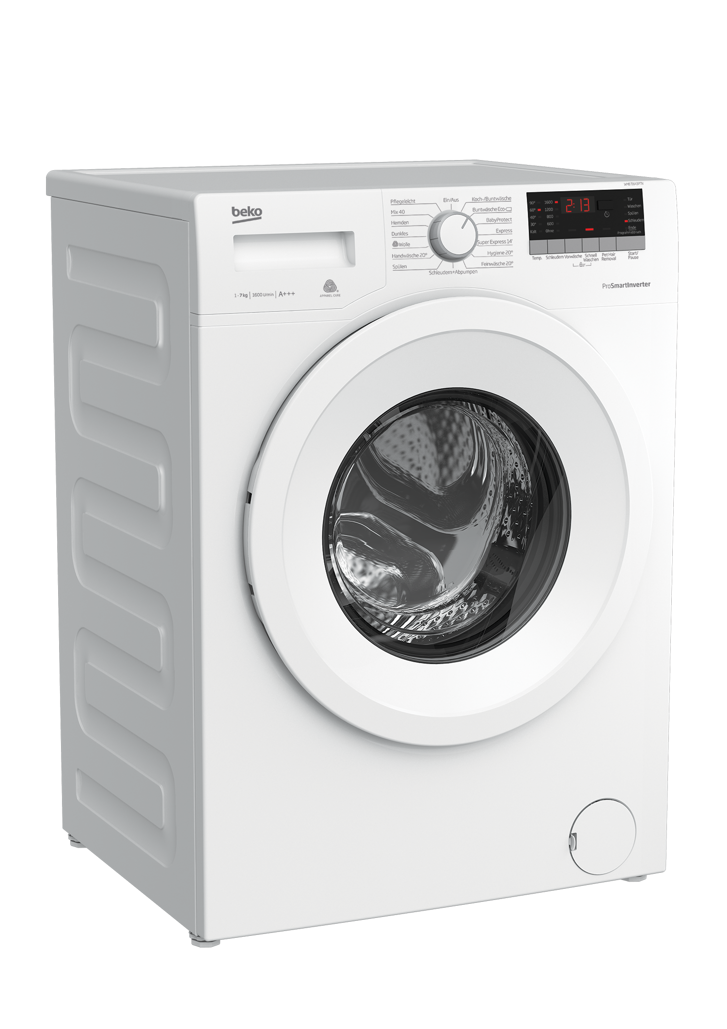 Beko Wmb 71643 Pte Frontlader Waschmaschine Test Freistehende Waschmaschine (7 kg, 1600 U-Min) | WMB 71643 PTN | BEKO
