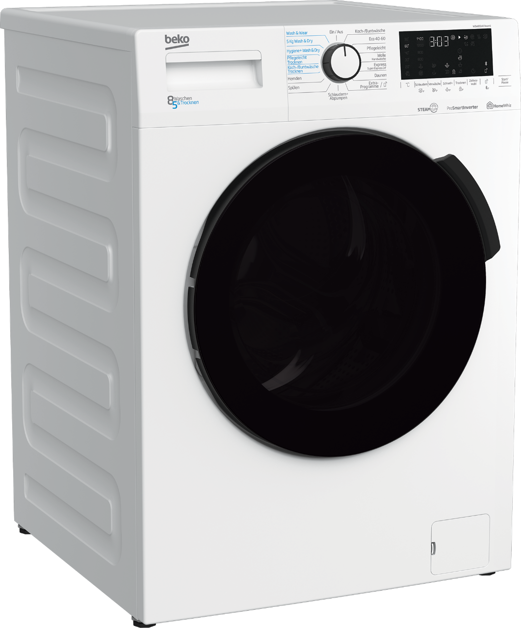 BEKO kg | / U/Min.) Freistehender kg, 1400 Waschtrockner WDW85141Steam1 | (8 5