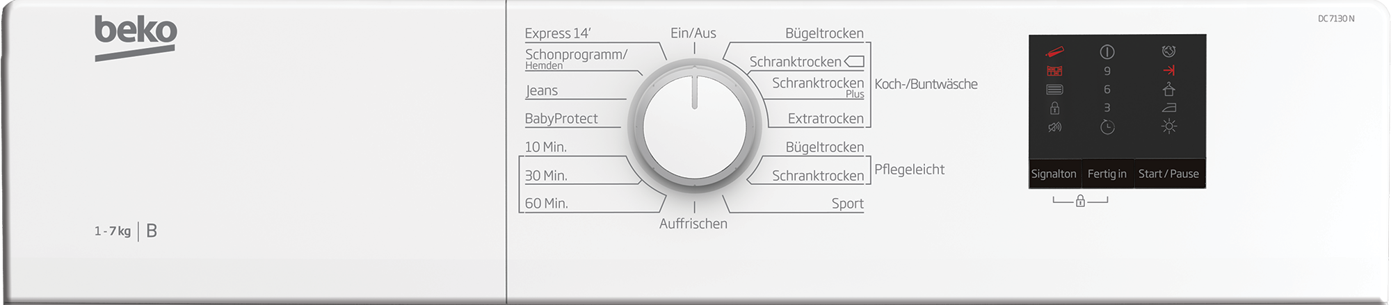 Beko Trockner Dc 7130 Heizt Nicht Mehr Trockner (Kondenstrockner, 7 kg) | DC 7130 N | BEKO