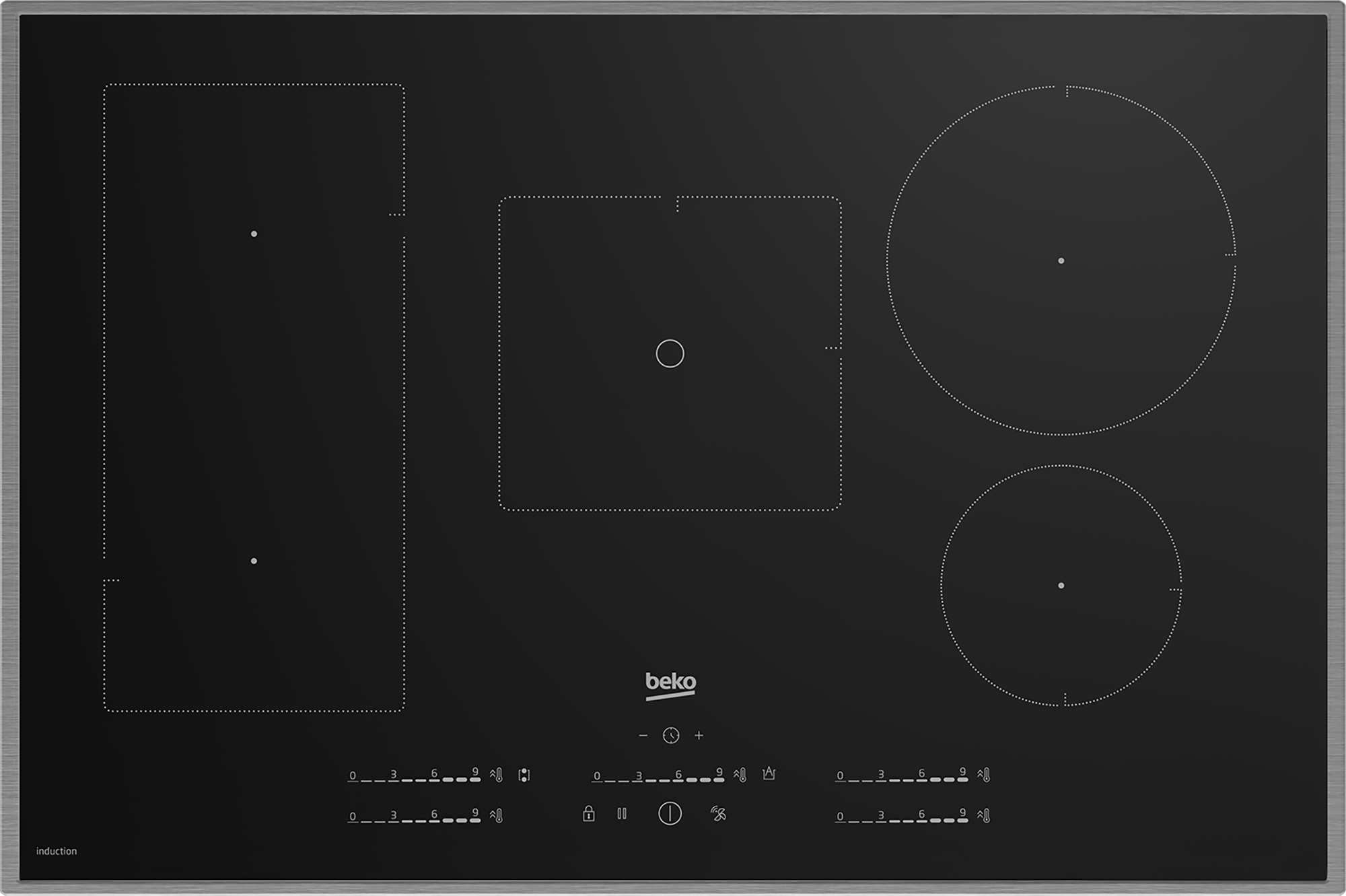 HII 85770 UFTX | Einbau-Kochfeld (Induktion, 80 cm) | BEKO