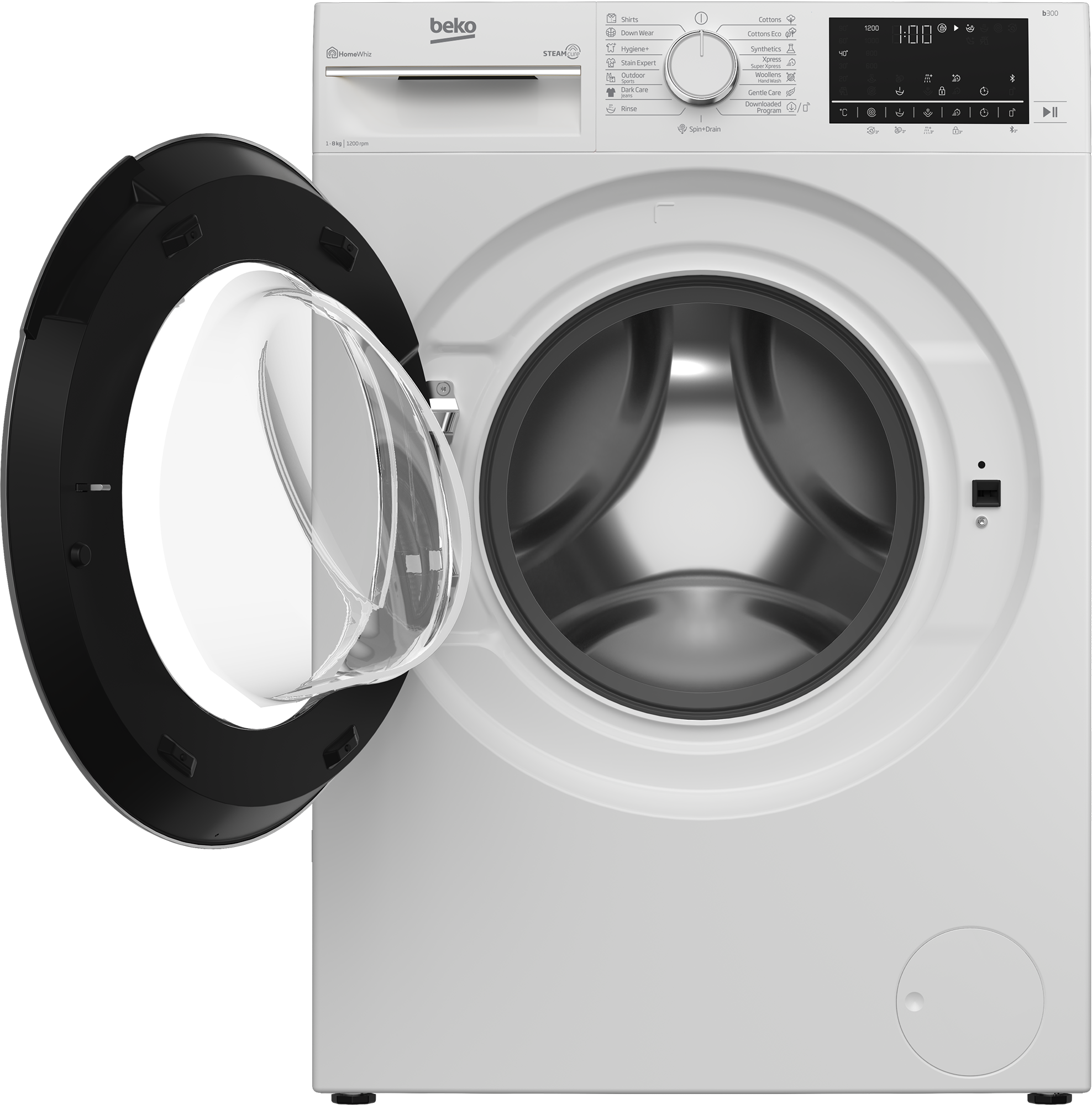 WTV8314XW Freestanding Washing Machine (8 kg, 1200 rpm) BEKO