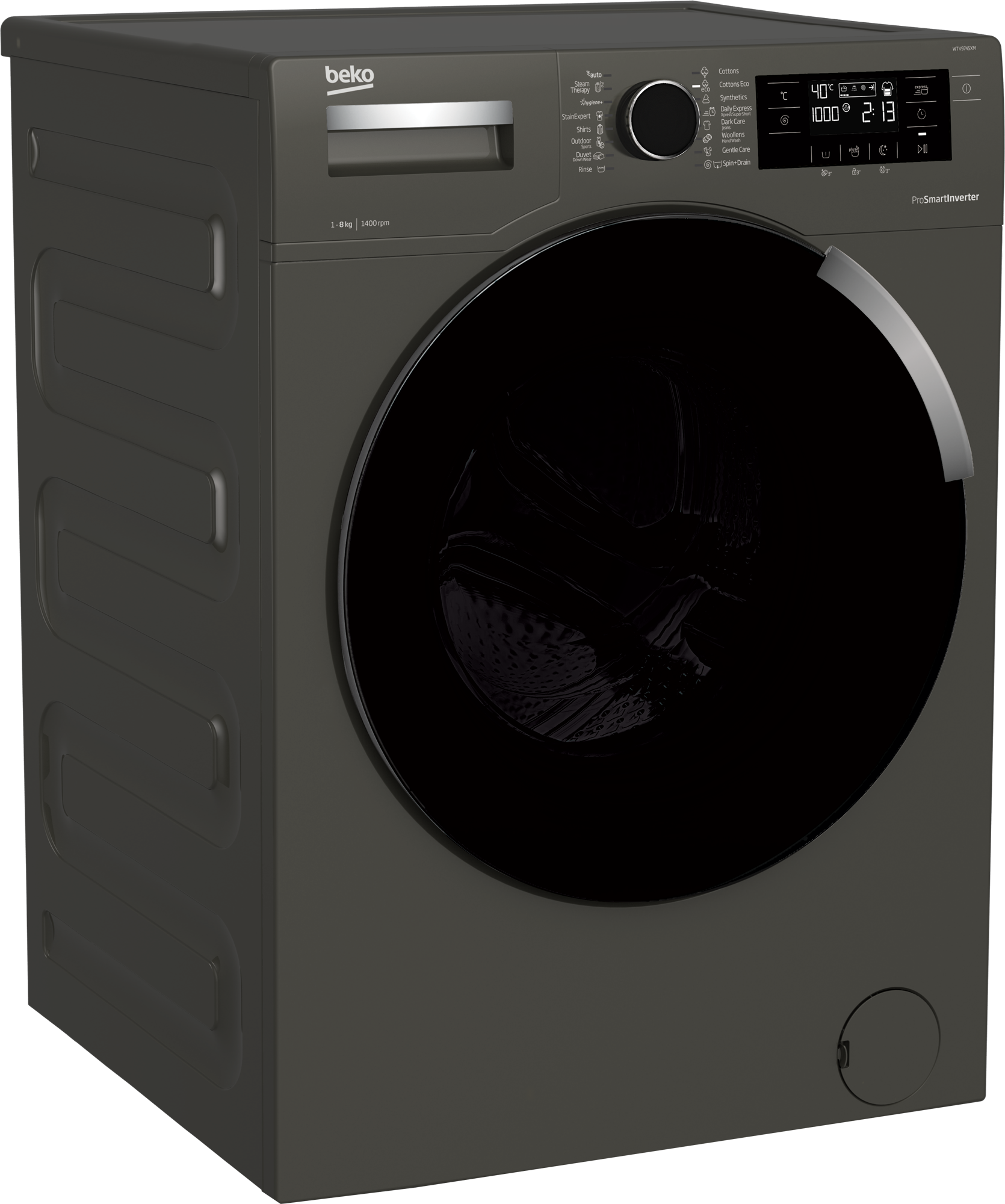 Freestanding Washing Machine (9 kg, 1400 rpm) WTV9745XM BEKO