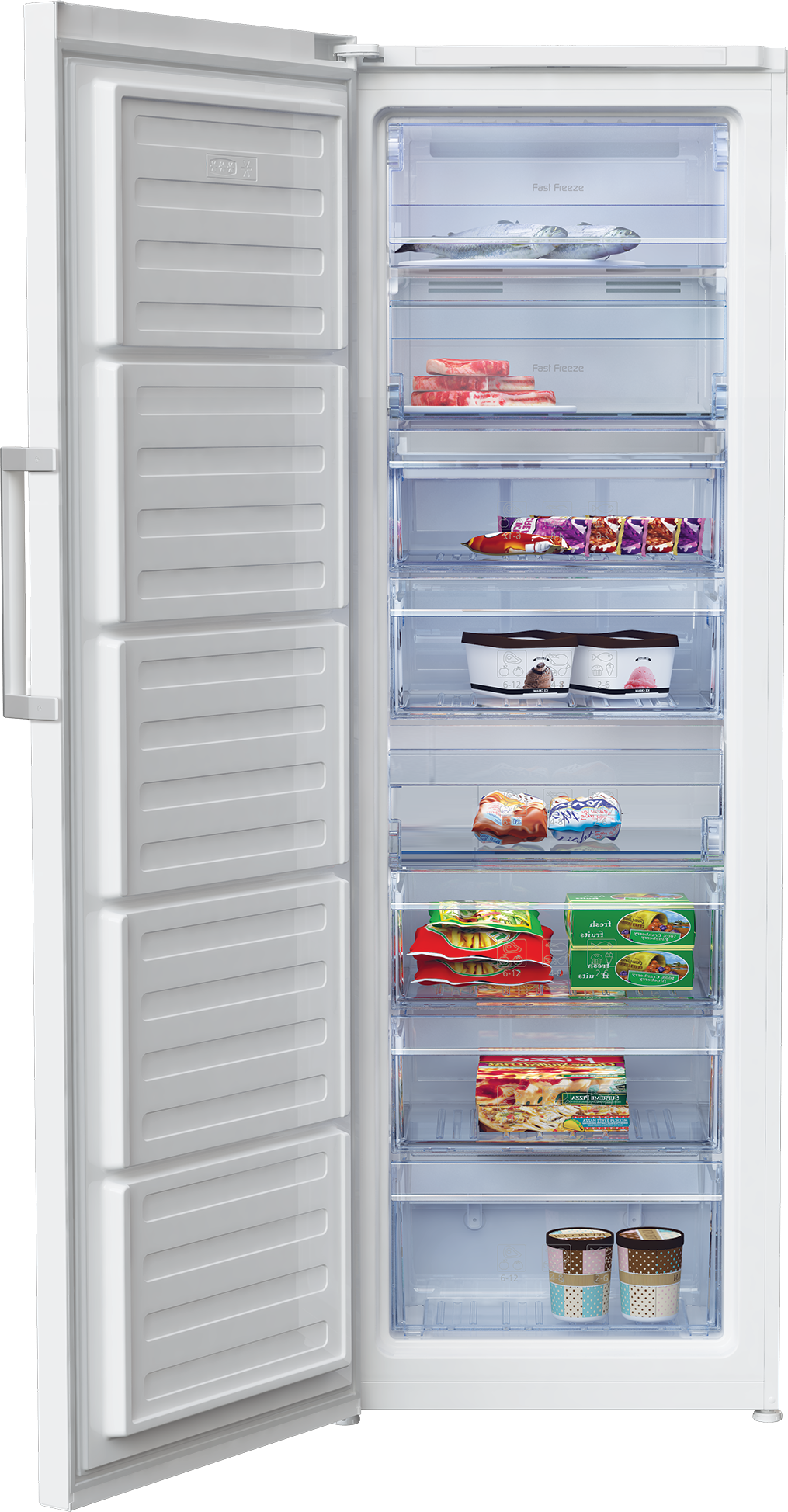 Freezer (Upright, 277 L) RFNE350E23W BEKO