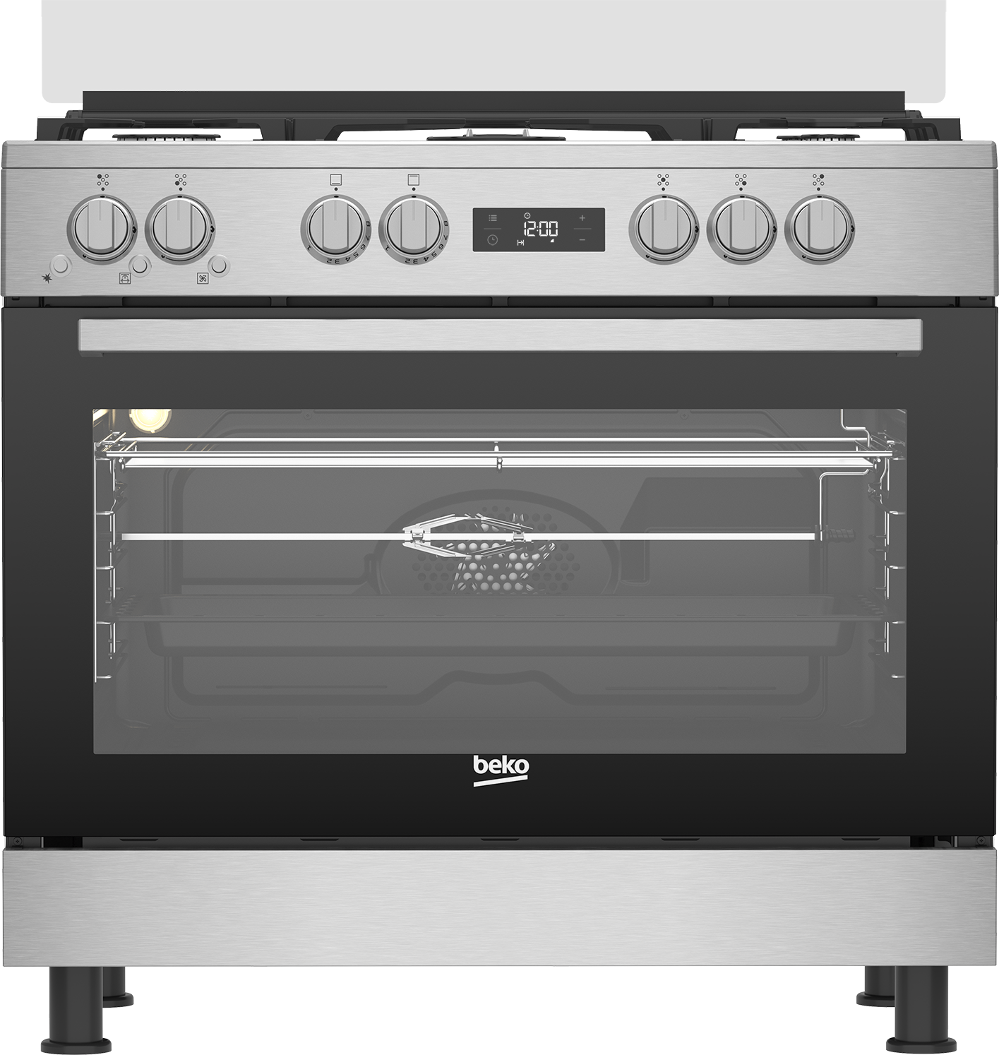Freestanding Cooker (Fanassisted Gas, 90 cm) GGR 15325 FX NS BEKO
