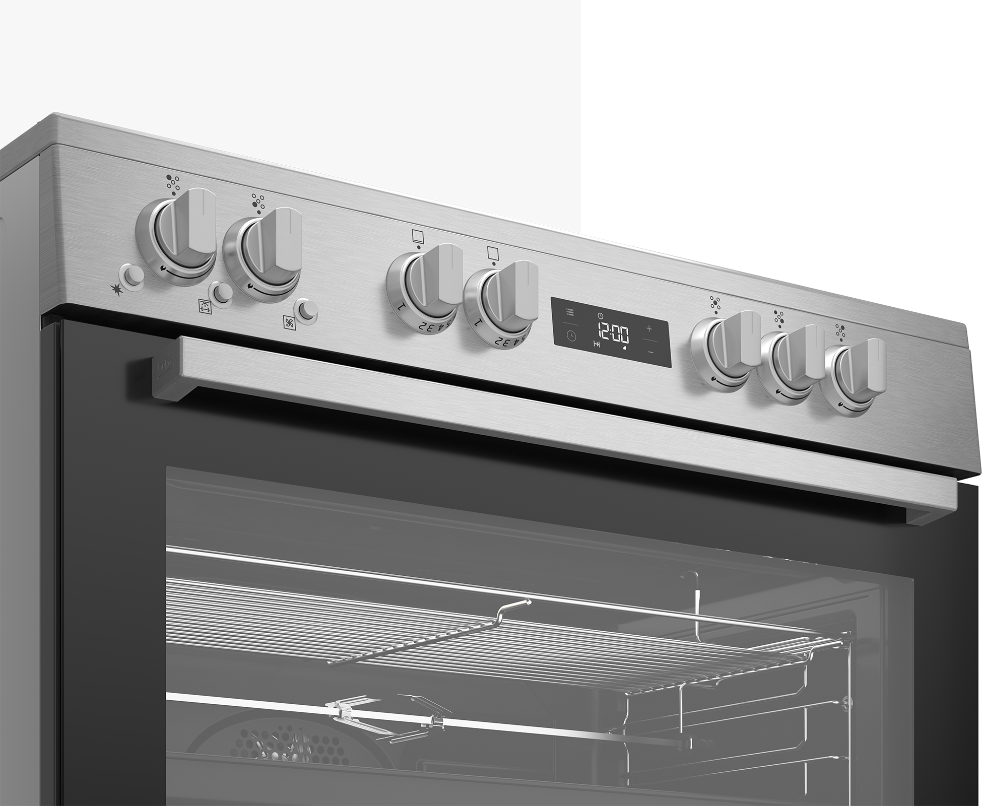 Freestanding Cooker (Fanassisted Gas, 90 cm) GGR 15325 FX NS BEKO