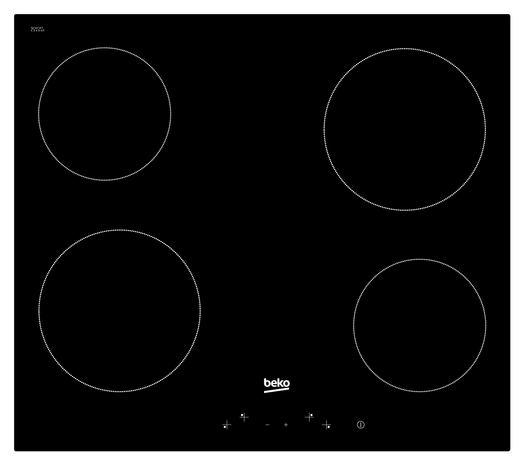 BuiltIn Hob (Vitroceramic, 60 cm) HIC 64400 E BEKO