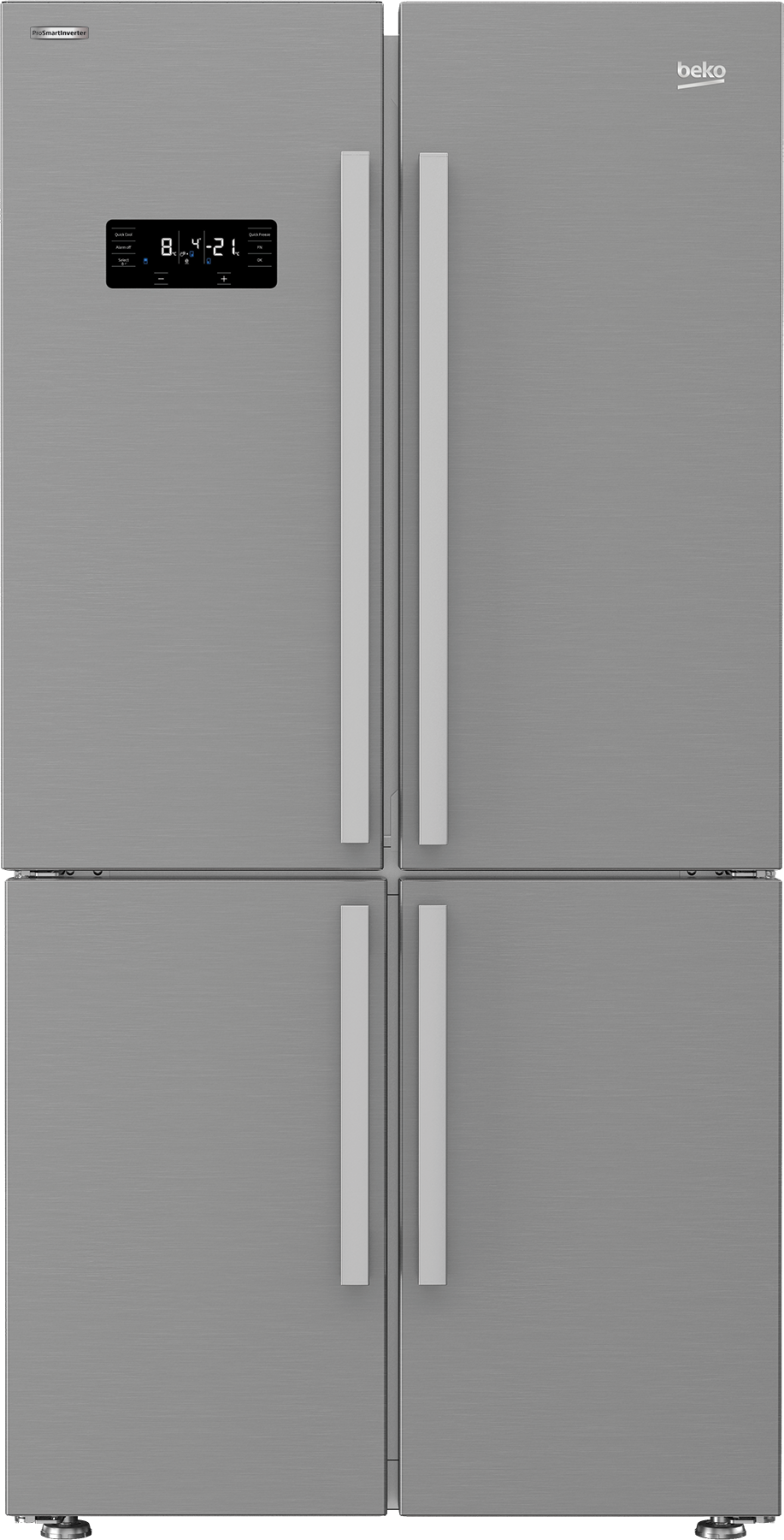 Beko GN1416231XPN Hűtő-fagyasztó készülék (Többajtós, 90.8 cm)