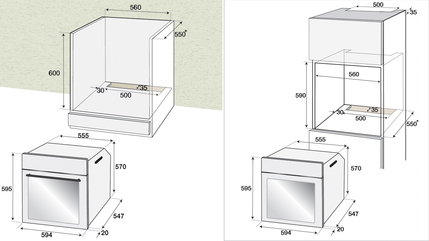 Forno Multi-Funzione, 8 Funzioni, 71 L | BIM810X | BEKO