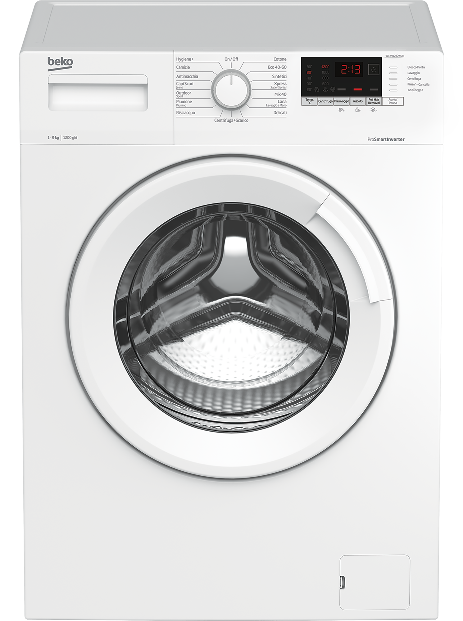 Lavatrice 9 Kg 1200 Giri Min Wtx91232wi It Beko