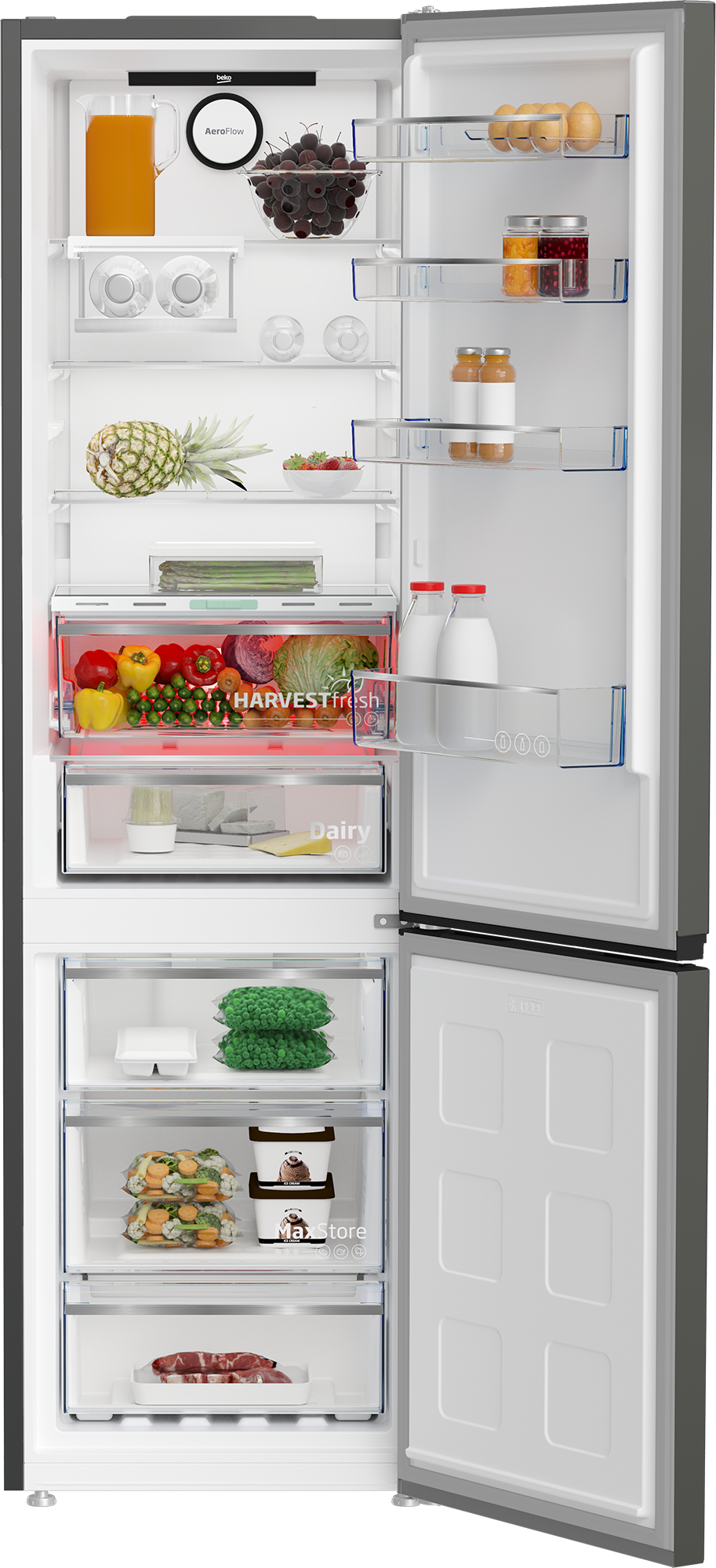 Ripiano In Vetro Anteriore Per Frigorifero BEKO CFD540 W - Ricambio Originale, Lunghezza 455 Mm, Slot 413 Mm