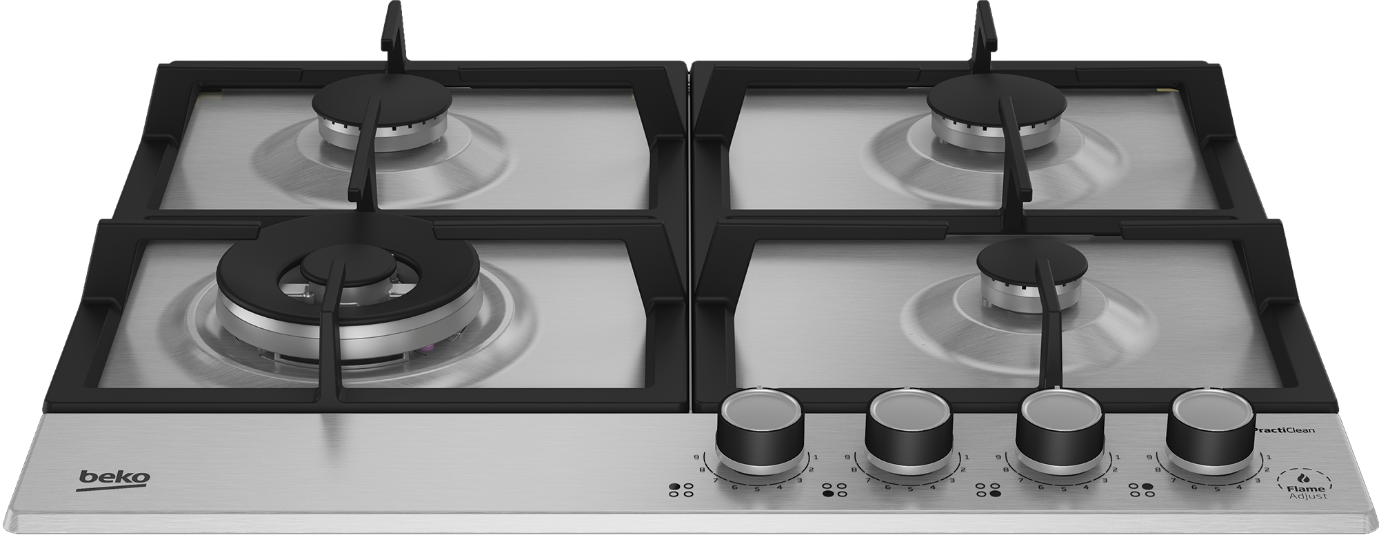 Piano Cottura A Gas Beko CSS42014FW - Libera Installazione, Bianco, 4 Fuochi, Design Moderno