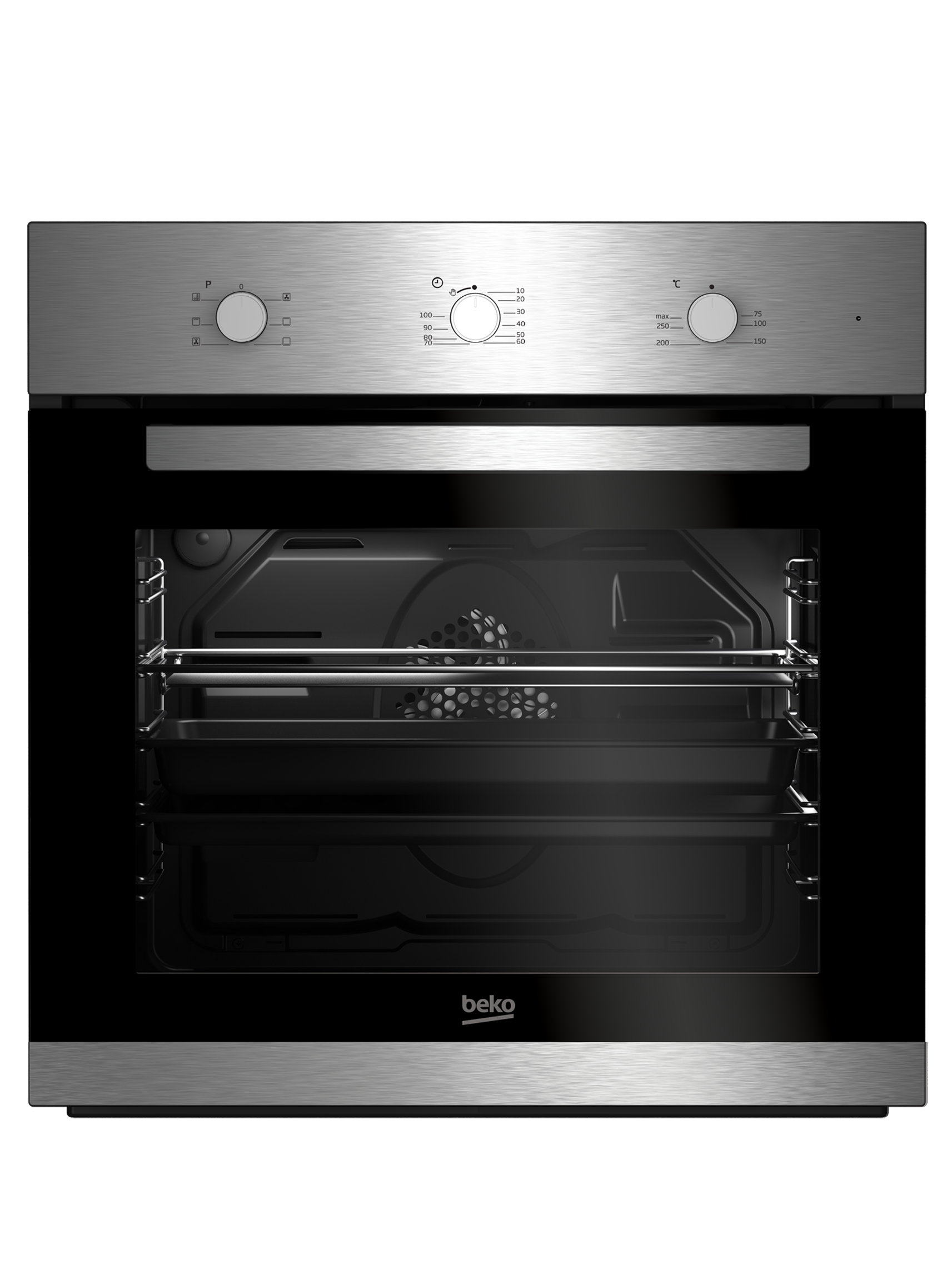 60 cm 71 L Assistito con ventola Forno da Incasso | BIE22101X | BEKO