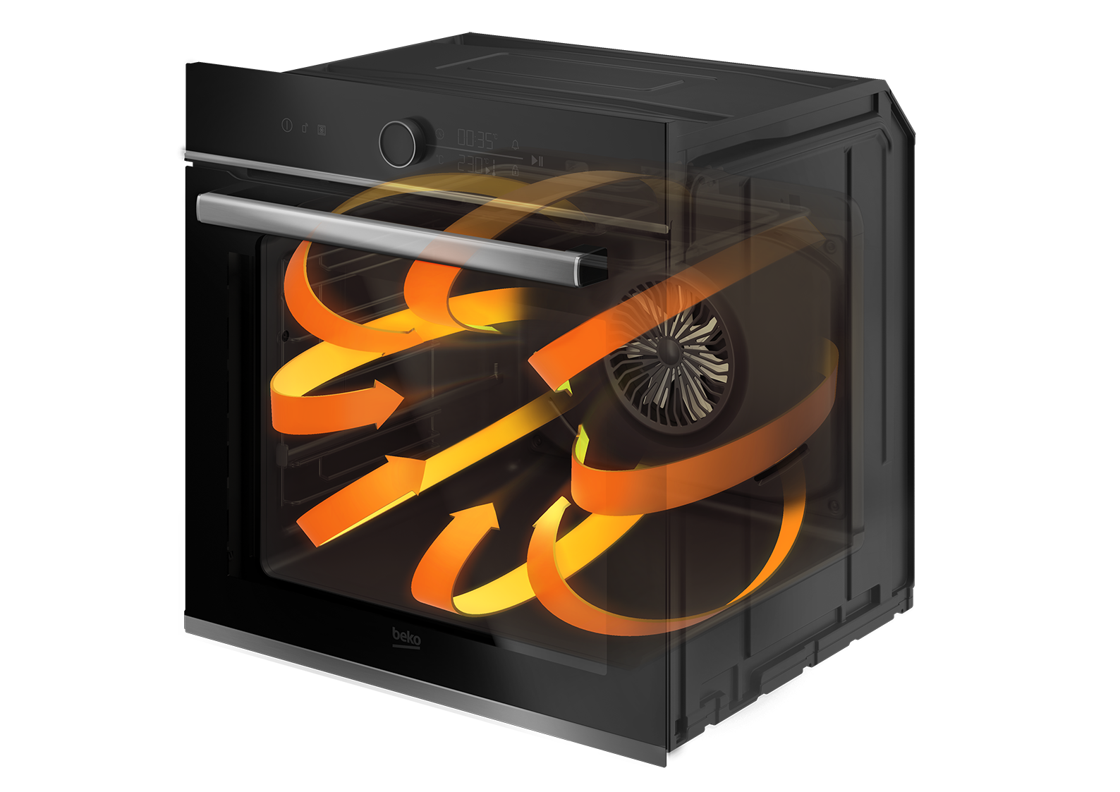 BBVM13400XDS | Forno Termoventilato, Standard 60 cm, 72 L | BEKO