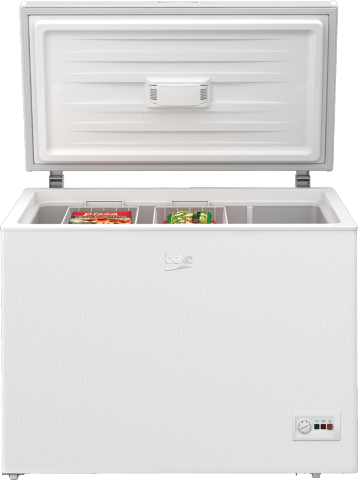 Beko 315 Liter Horizontal Refrigerator A+ - White