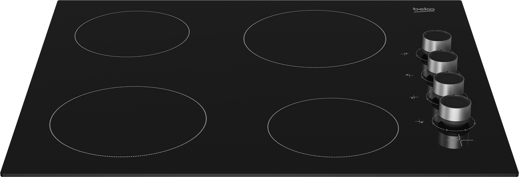 BuiltIn Hob (Vitroceramic, 60 cm) HCC64103 BEKO