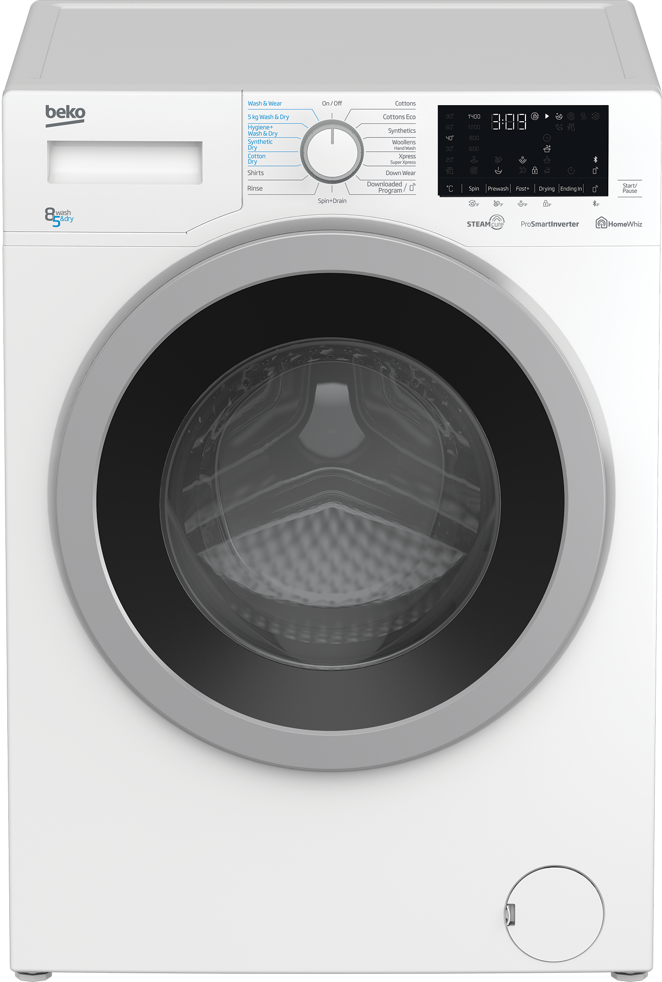 Freestanding Washer Dryer 8 kg 5 kg 1400 rpm WDX8543130W BEKO