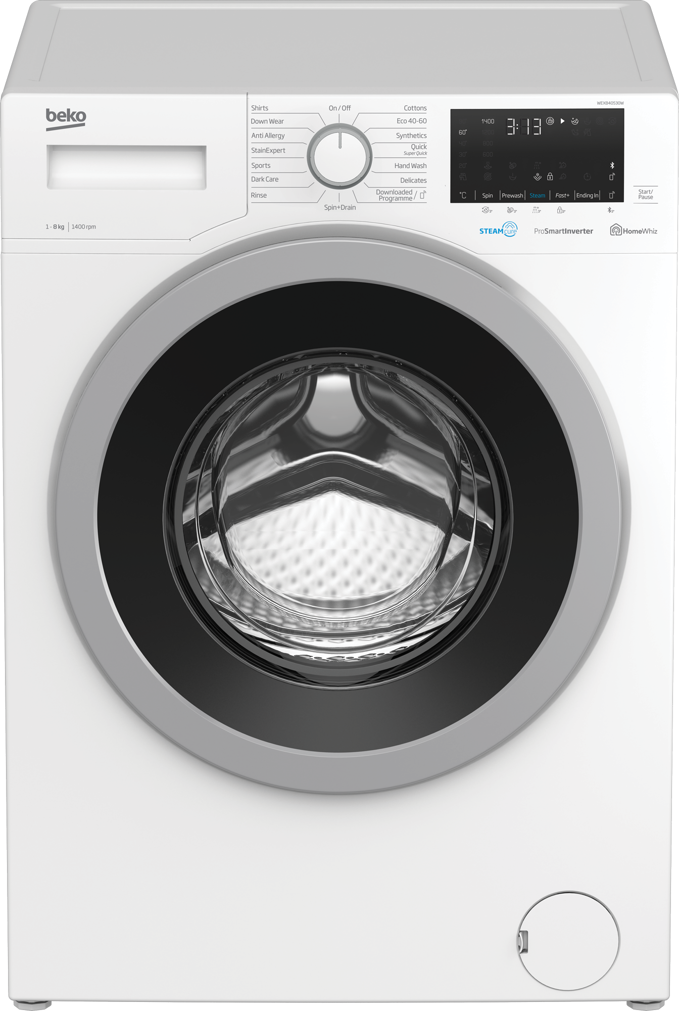 Beko 8 kg Freestanding Washing Machine WEX840530 