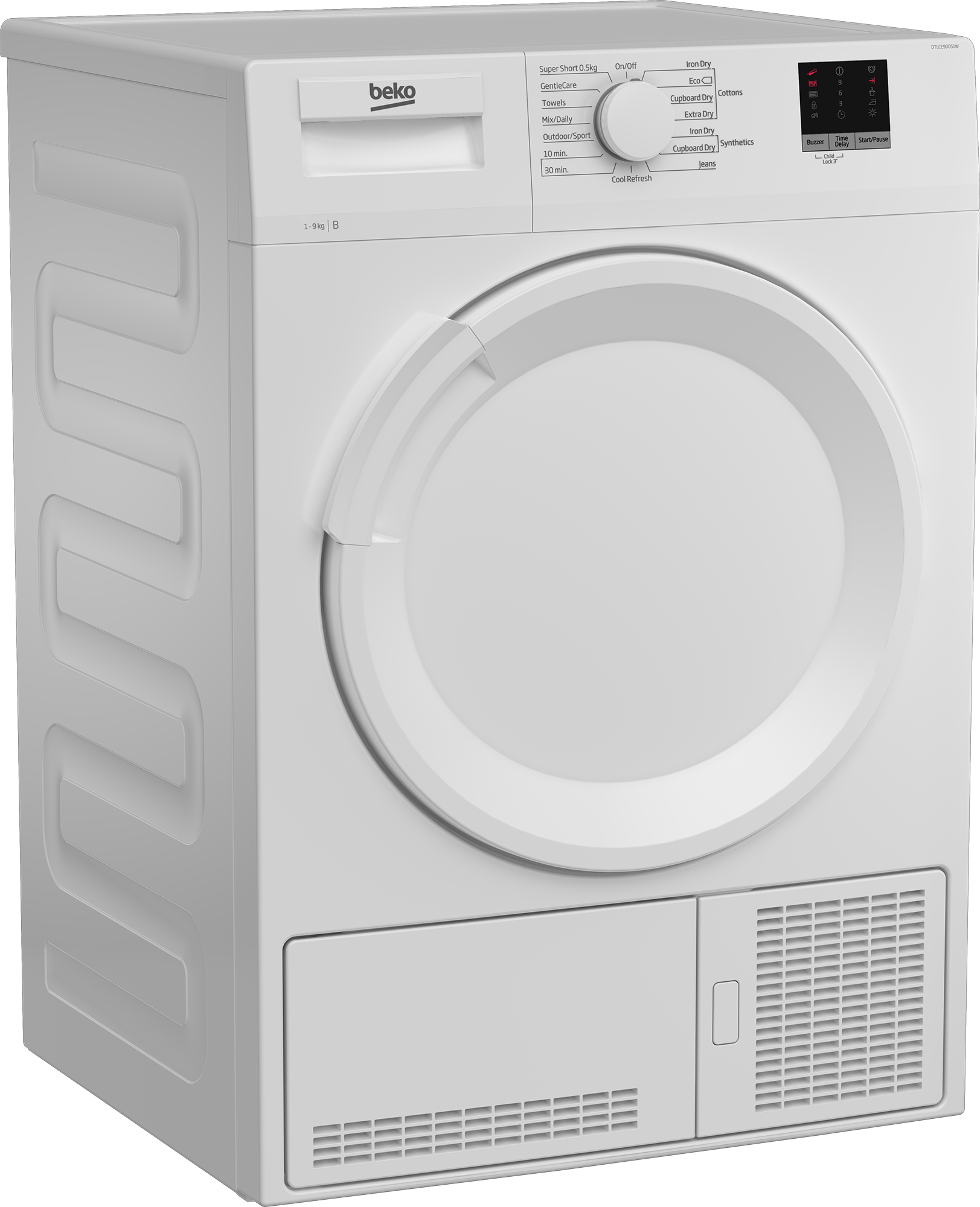 DTLCE90051W Tumble Dryer (Condenser, 9 kg) BEKO