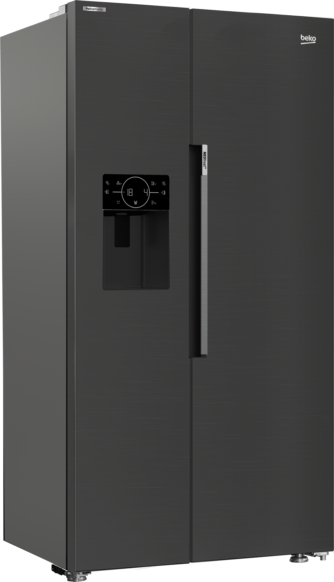 GN162330XBRN Fridge Freezer (Side by Side, 91 cm) BEKO