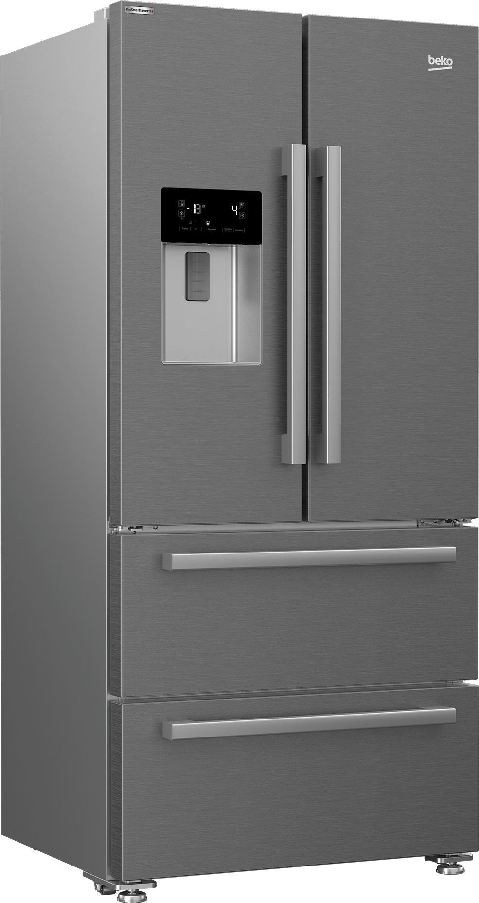 GNE360520DX Fridge Freezer Multi door 84 cm BEKO