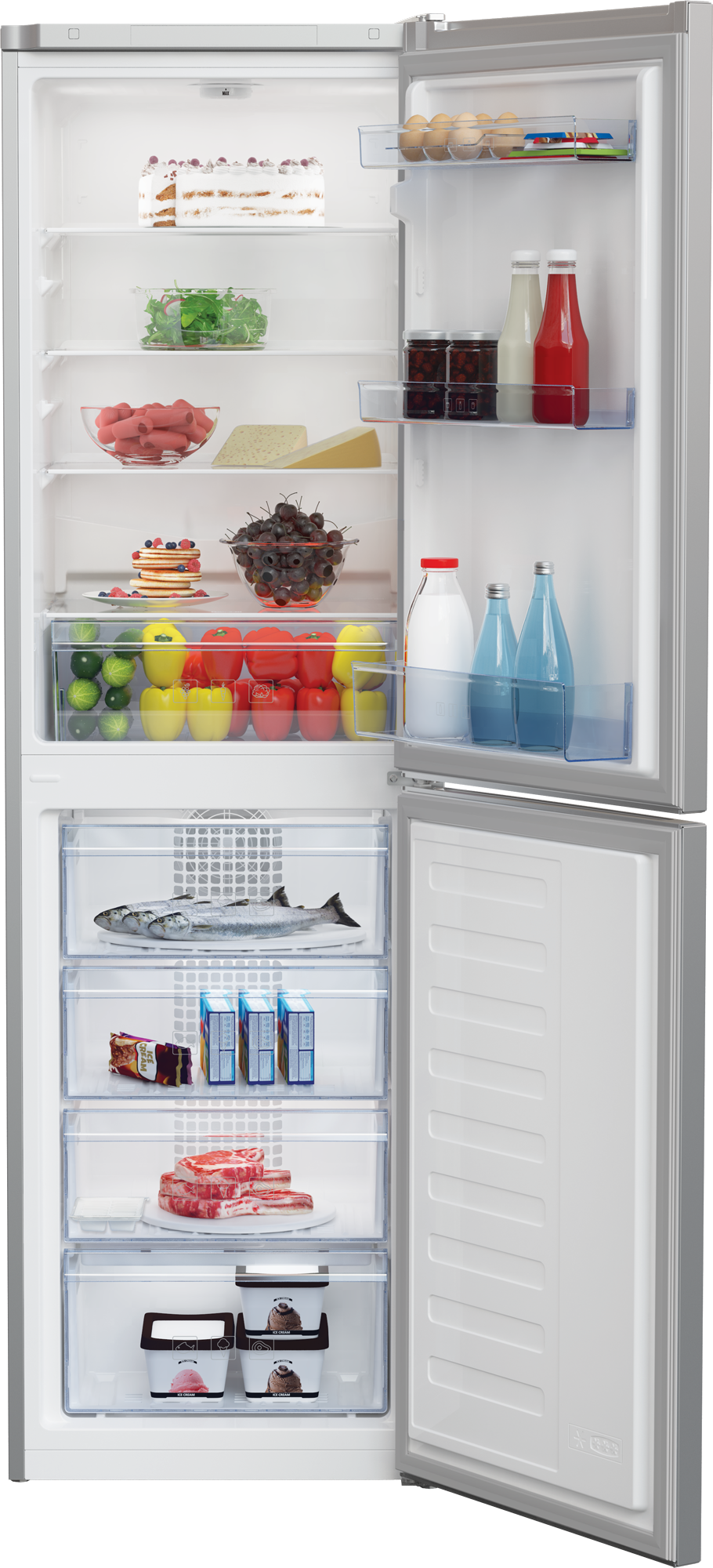 Beko cfg3582s fridge freezer deals