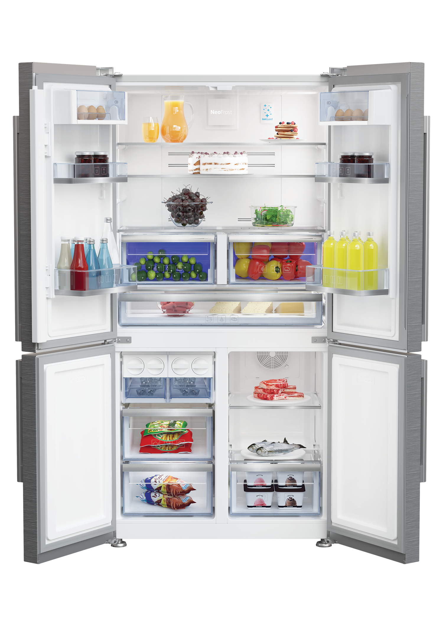 GN1416231ZXN | Fridge Freezer (Multi-door, 90.8 cm) | BEKO