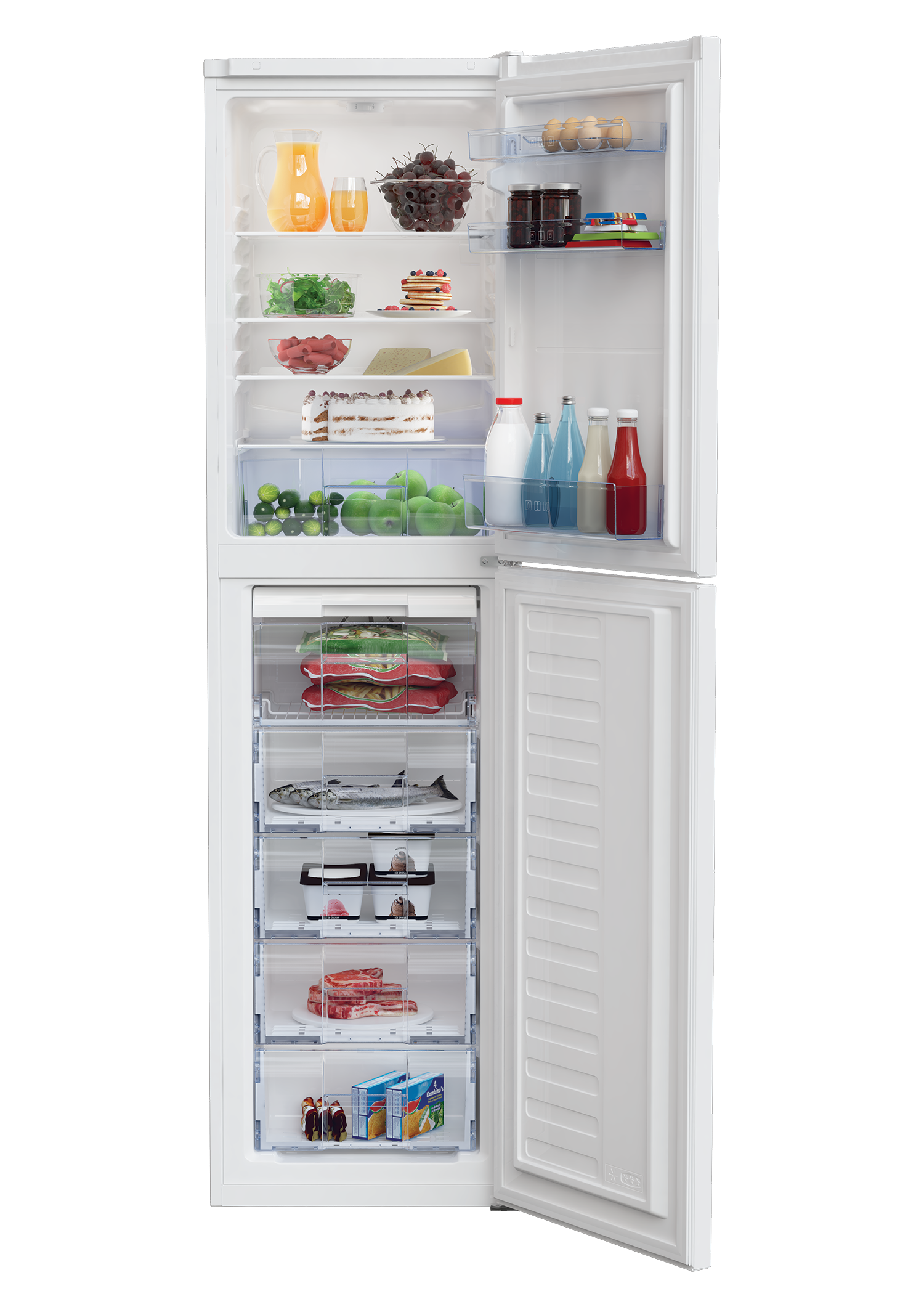 CFG1501W Fridge Freezer Freezer Bottom 54 cm BEKO