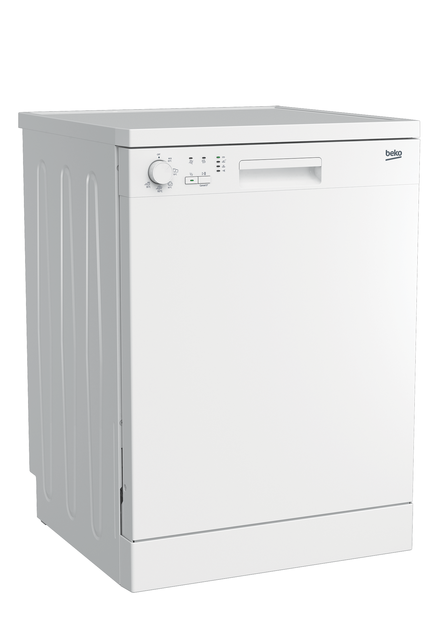 Freestanding Dishwasher (13 place settings, Fullsize) DFN05310W BEKO
