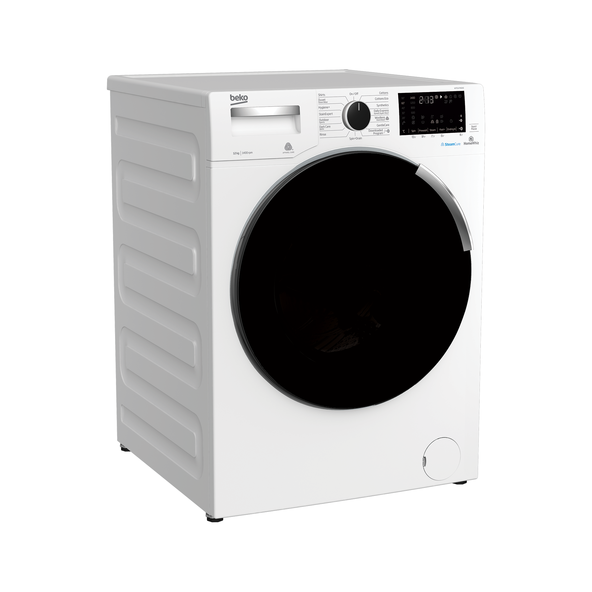 Freestanding Washing Machine (12 kg, 1400 rpm) WTE12746X0 BEKO