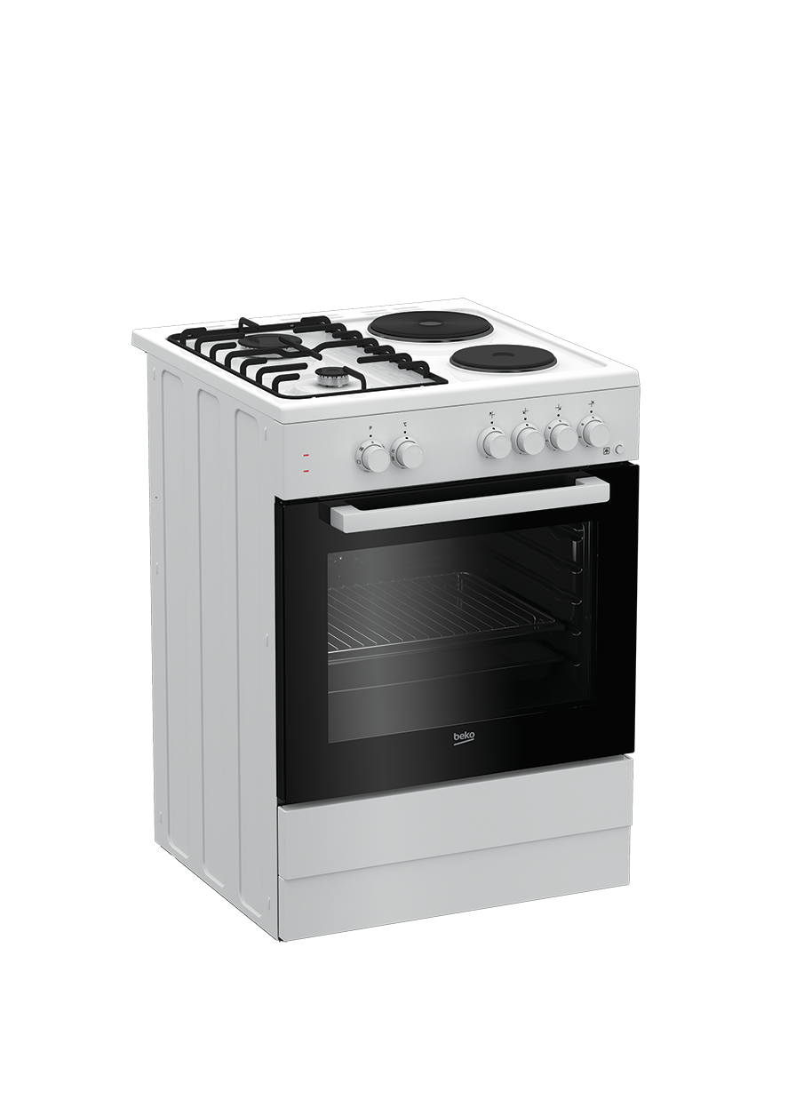 Freestanding Cooker (Fanassisted, 60 cm) FSE64010DW BEKO