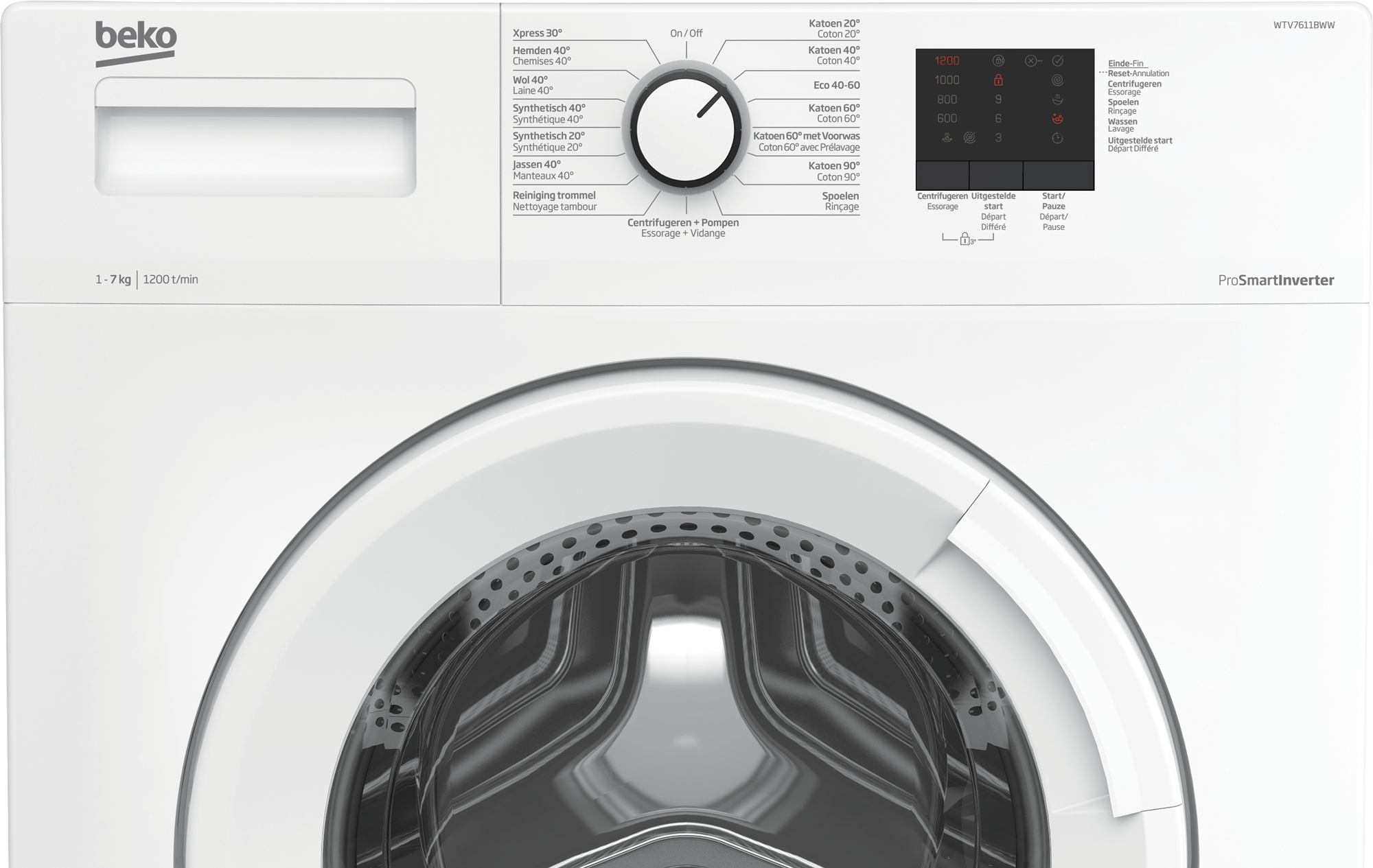 Beko knelring van wasmachine 2603901100