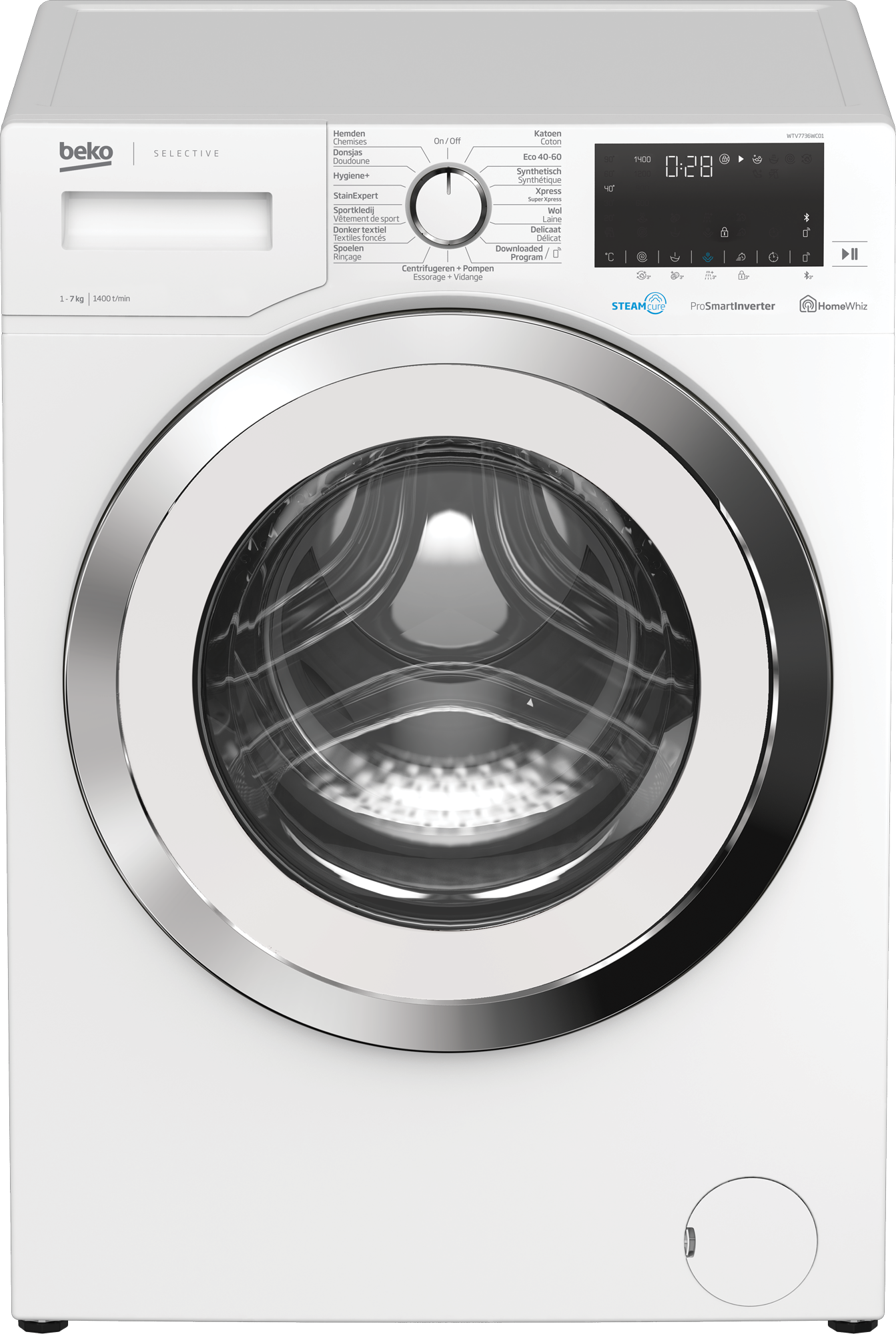 College ondanks Belachelijk Vrijstaande Wasmachine (7 kg, 1400 rpm) | WTV7736WC01 | BEKO
